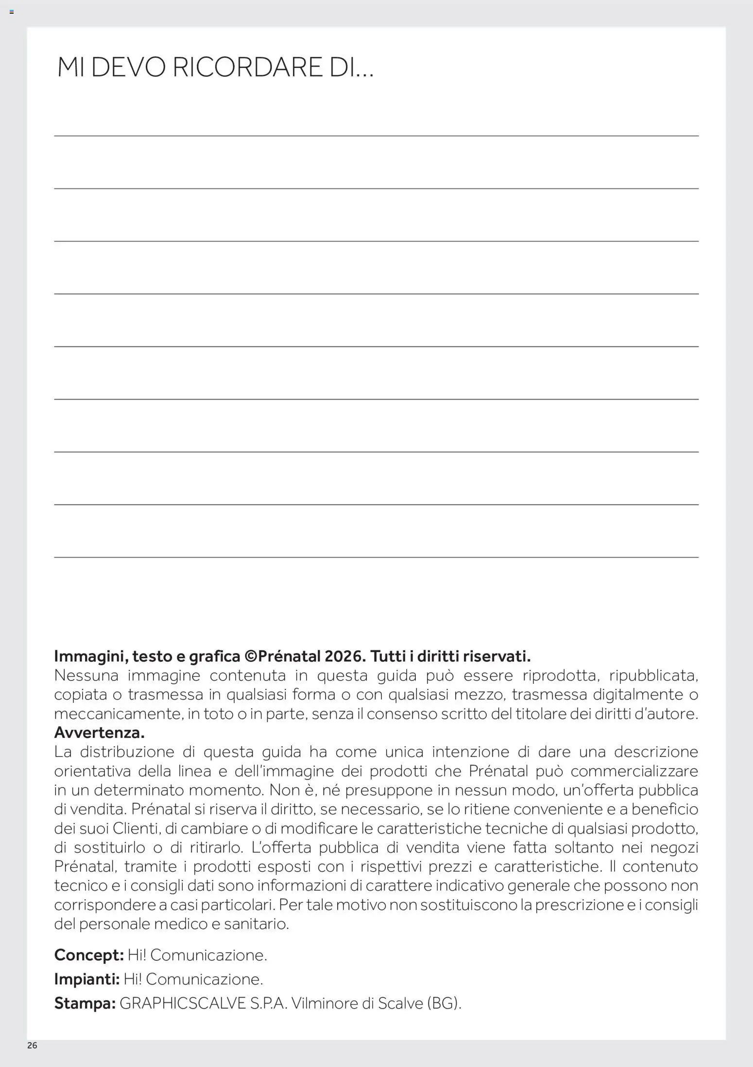 Volantino Prenatal del 16/09/2026 | Pagina: 26 | Prodotti: Stampa