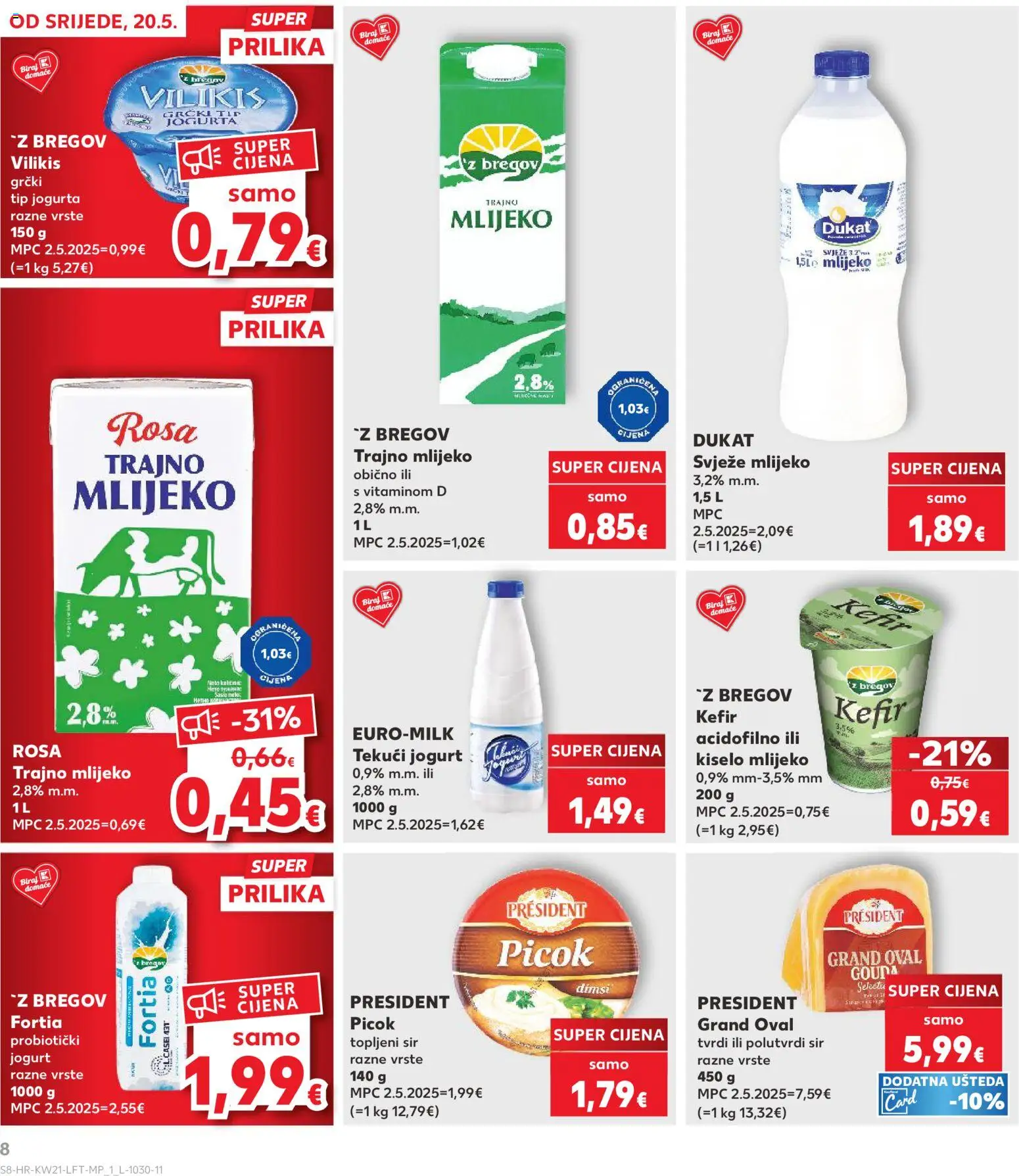 Kaufland HR akciós ujság - amely érvényes a következő dátumtól: 20.05.2026 | Oldal: 8
