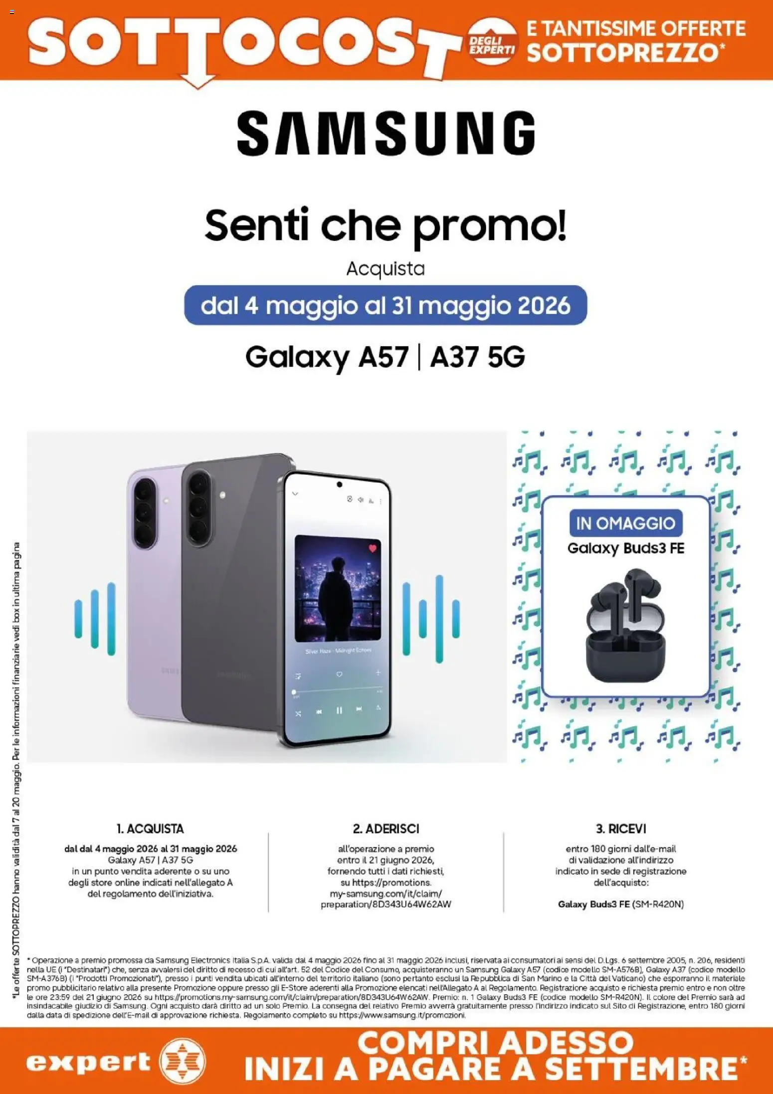 Volantino Expert del 07.05.2026 | Pagina: 3 | Prodotti: Samsung Galaxy, Data, Samsung