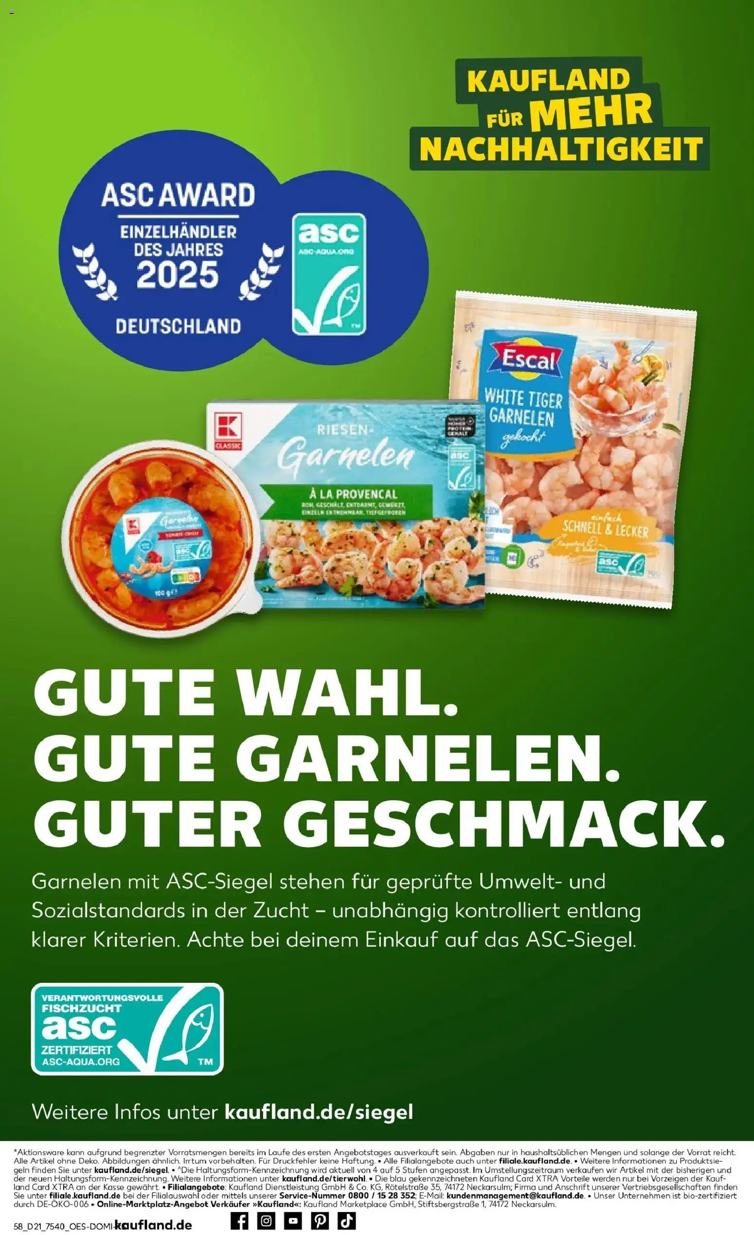 Kaufland Prospekt Oranienburg – gültig ab 18.05.2026 | Seite: 63 | Produkte: Garnelen, Tiger garnelen