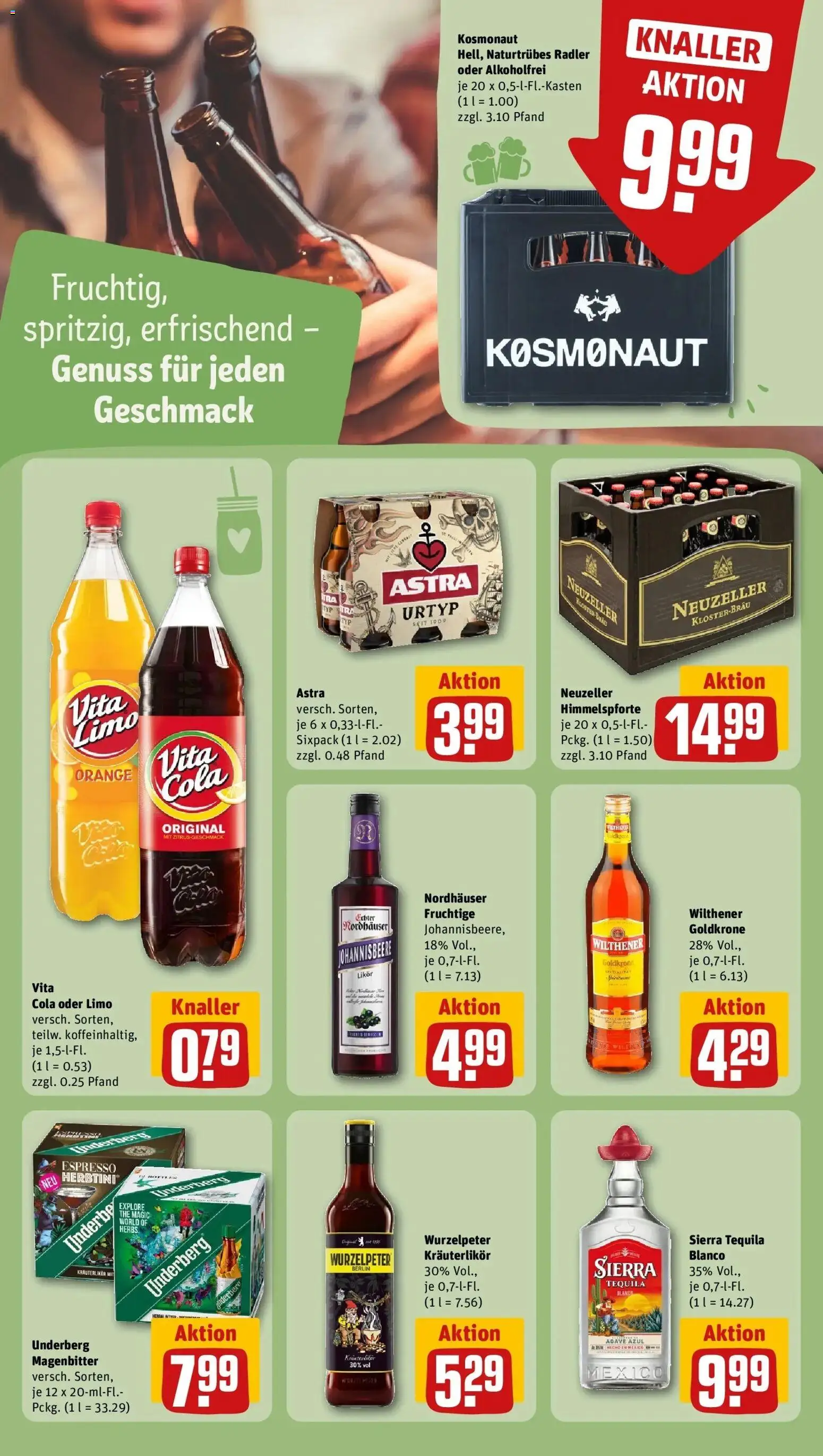 REWE Prospekt ab 04.05.2026 zum Blättern » Angebote | Seite: 19 | Produkte: Cola, Astra, Tequila, Underberg