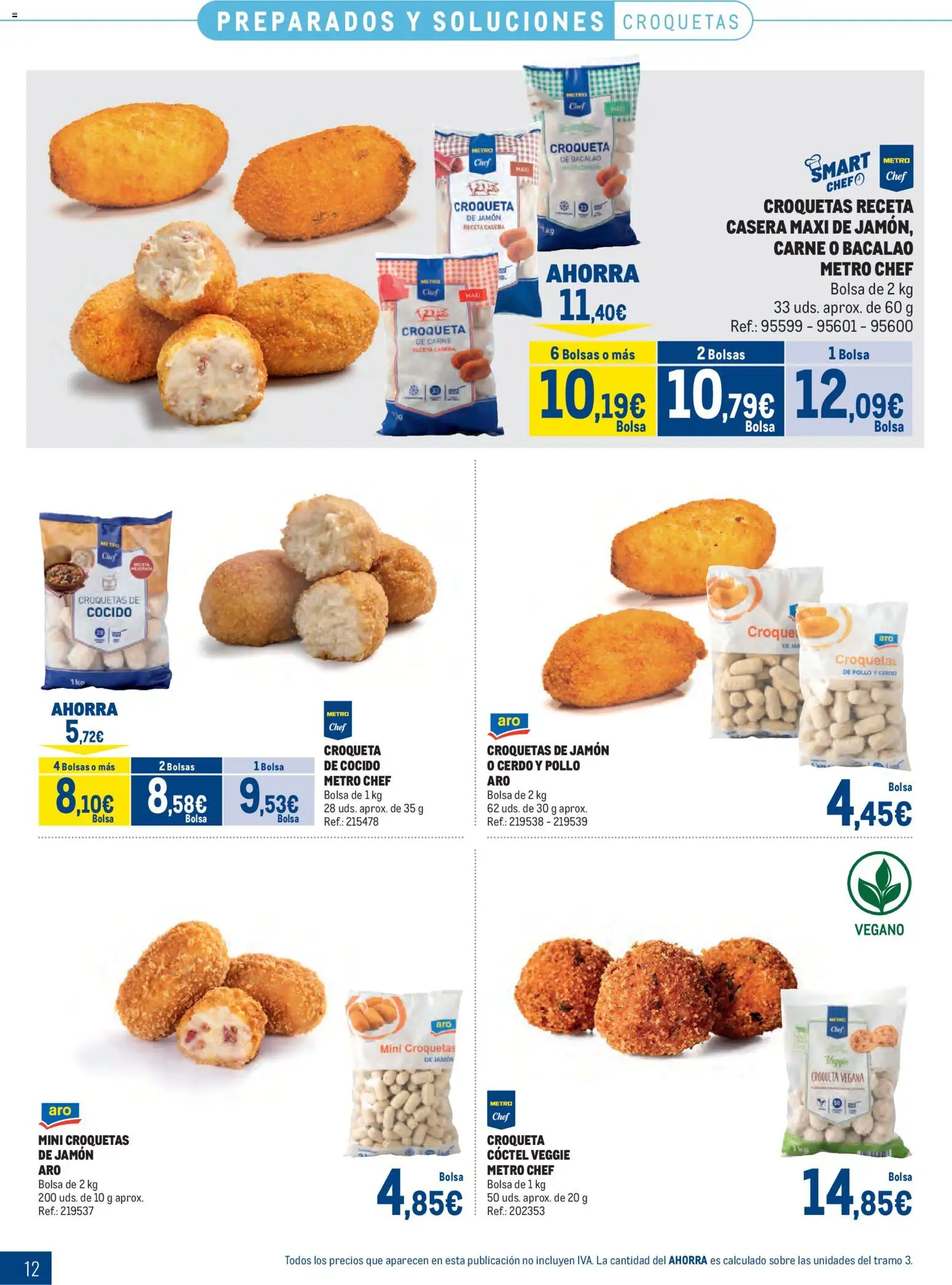 Makro Congelados Sur │ válido desde el 04.05.2026 | Página: 12 | Productos: Jamón, Cerdo, Bolsa, Croquetas