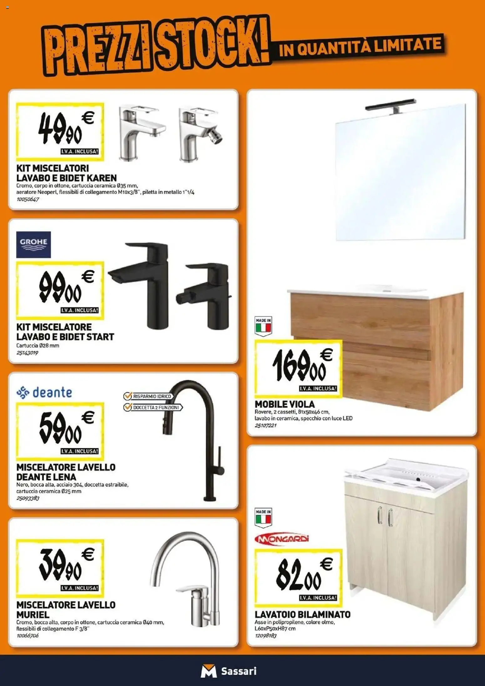 Nuovo TECNOMAT catalogo Sassari dal 27/08/2026 > offerte anteprima 🛍️ | Pagina: 5 | Prodotti: Mobile, Lavello, Miscelatore, Specchio