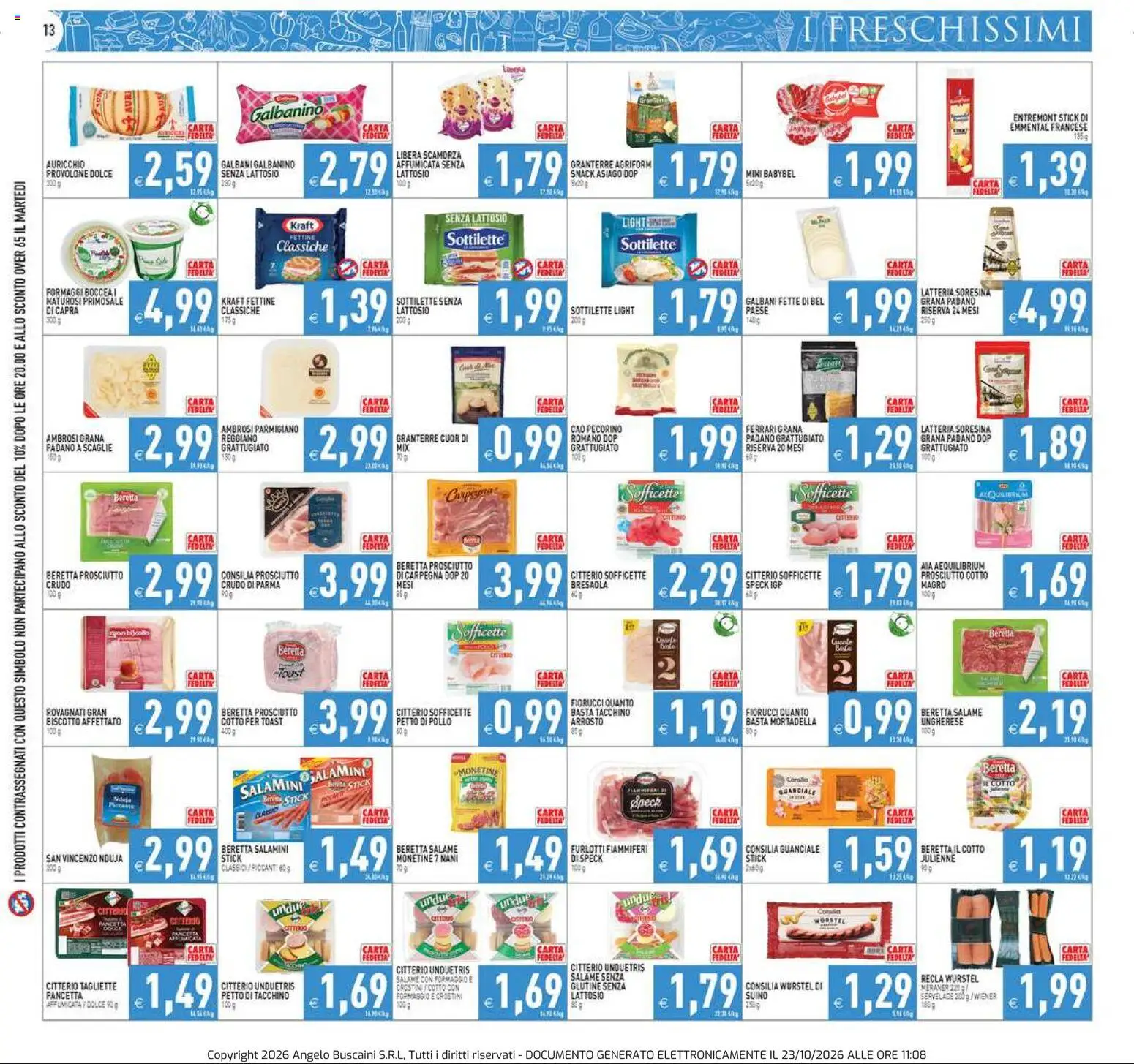 Volantino PIM Supermercati del 23/10/2026 | Pagina: 13