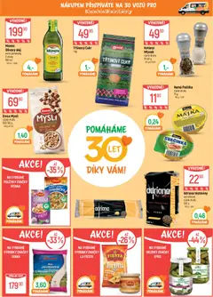 Náhled letáku Globus leták - Pomáháme 30 let od 17.06.2026 | Strana: 3 | Produkty: Penne, Třtinový cukr, Rýže, Okurky