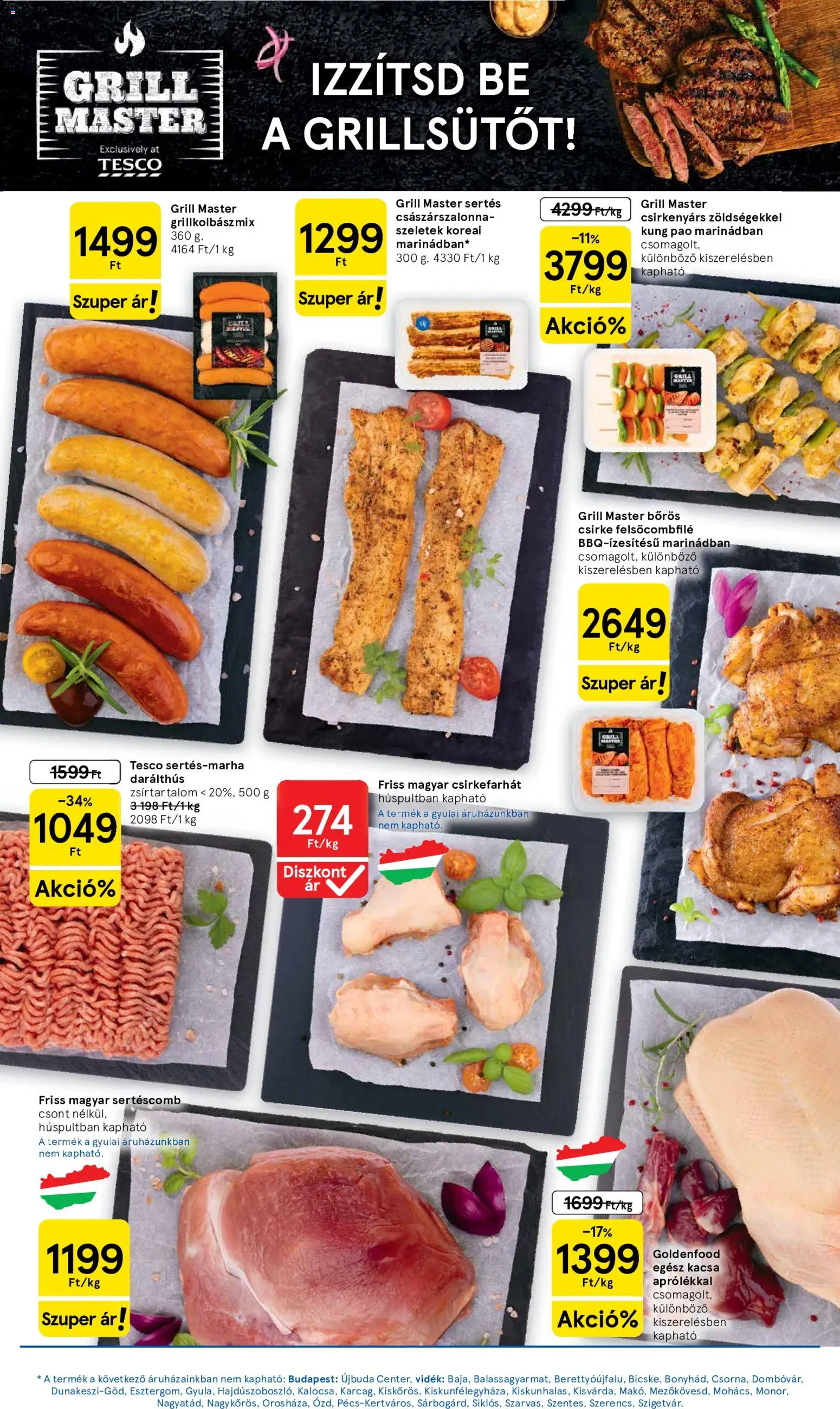 Tesco akciós ujság - amely érvényes a következő dátumtól: 2026.07.16. | Oldal: 3 | Termékek: Egész kacsa, Csirke, Császárszalonna, Kacsa