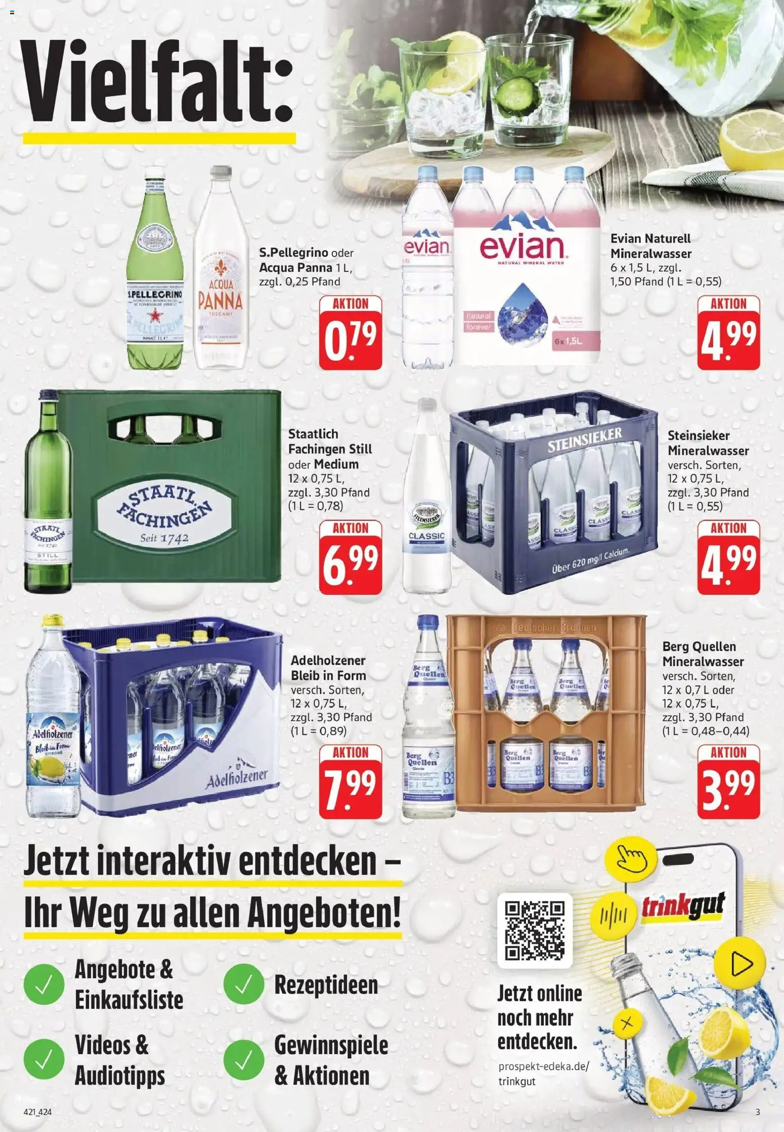 Trinkgut Prospekt Bad Kreuznach	 – gültig ab 04.05.2026 | Seite: 3 | Produkte: Adelholzener, Mineralwasser