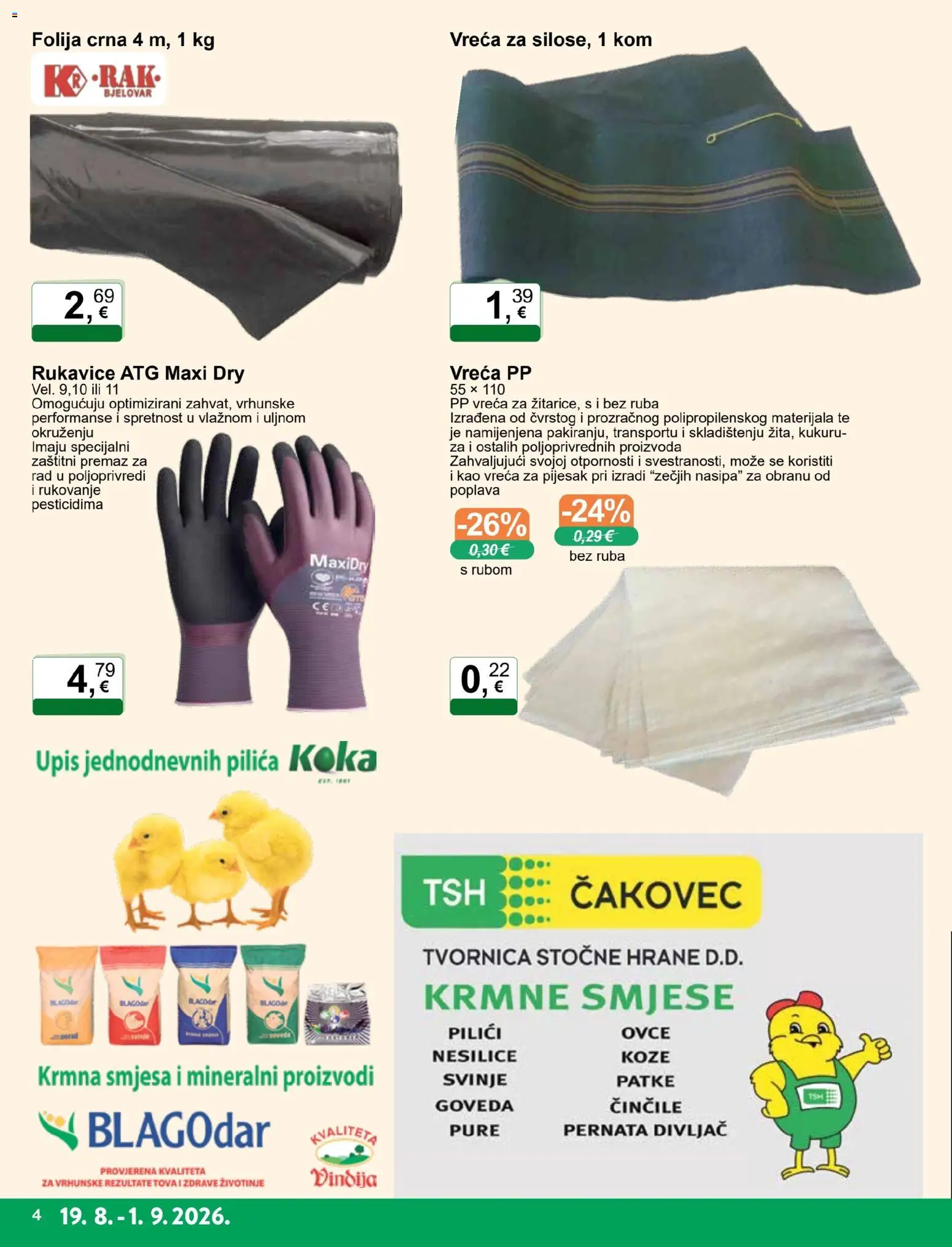 KTC katalog | vrijedi od 19.08.2026 | Stranica: 4 | Proizvodi: Smjese, Folija, Rukavice
