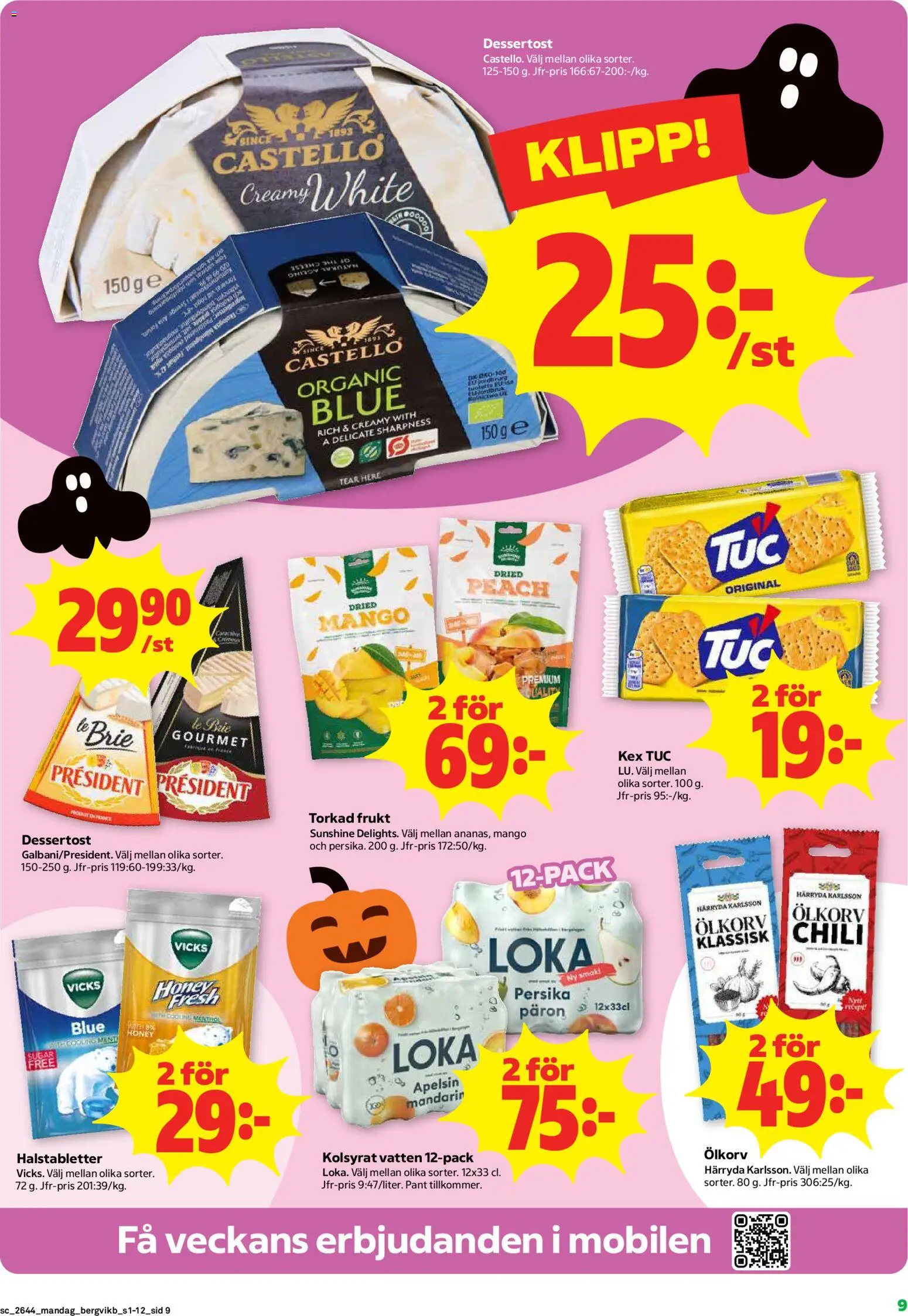Stora Coop reklamblad aktuell från 26/10/2026 | Sida: 9 | Produkter: Halstabletter, Frukt, Chili, Apelsin