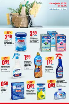 Eurospin Katalog - Pregled kataloga iz trgovine Eurospin, vrijedi od 23.09.2026 | Stranica: 11 | Proizvodi: Sol za perilicu posuđa, Sredstvo za uklanjanje mrlja, Sol, Kapsule