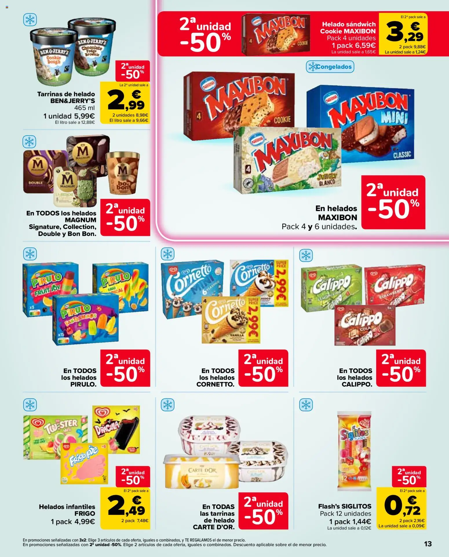Carrefour Market folleto │ válido desde el 26/08/2026 | Página: 13 | Productos: Chocolate, Té, Helado, Magnum