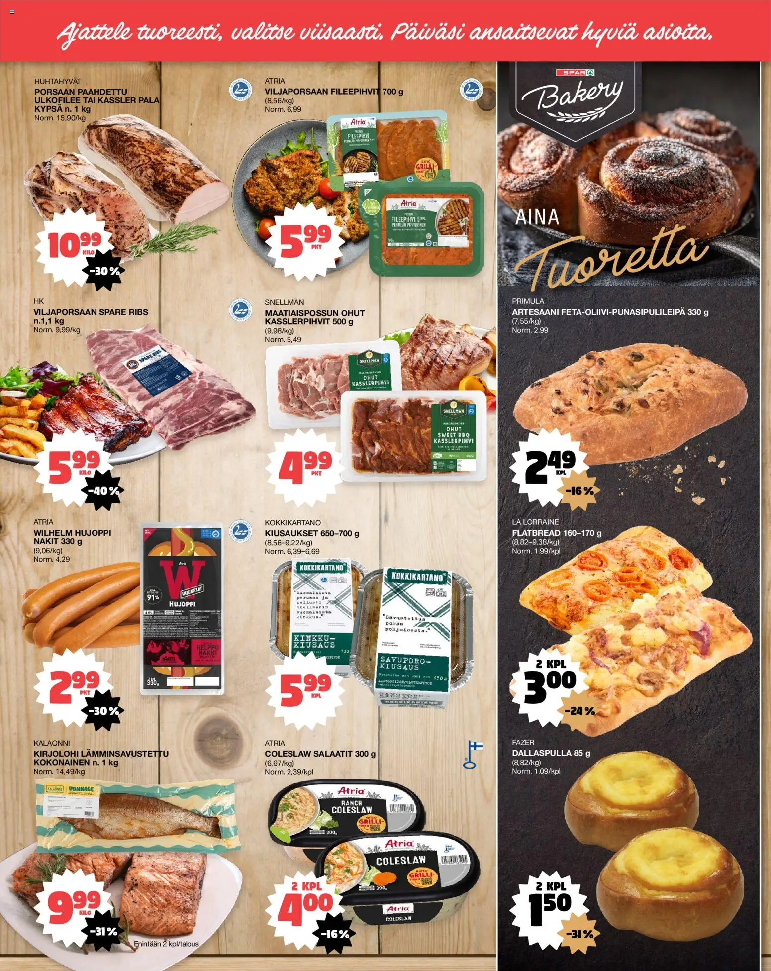 Tokmanni - EUROSPAR – voimassa 13.05.2026 alkaen | Sivu: 2 | Tuotteet: Grilli, Kokonainen, Nakit, Kinkku