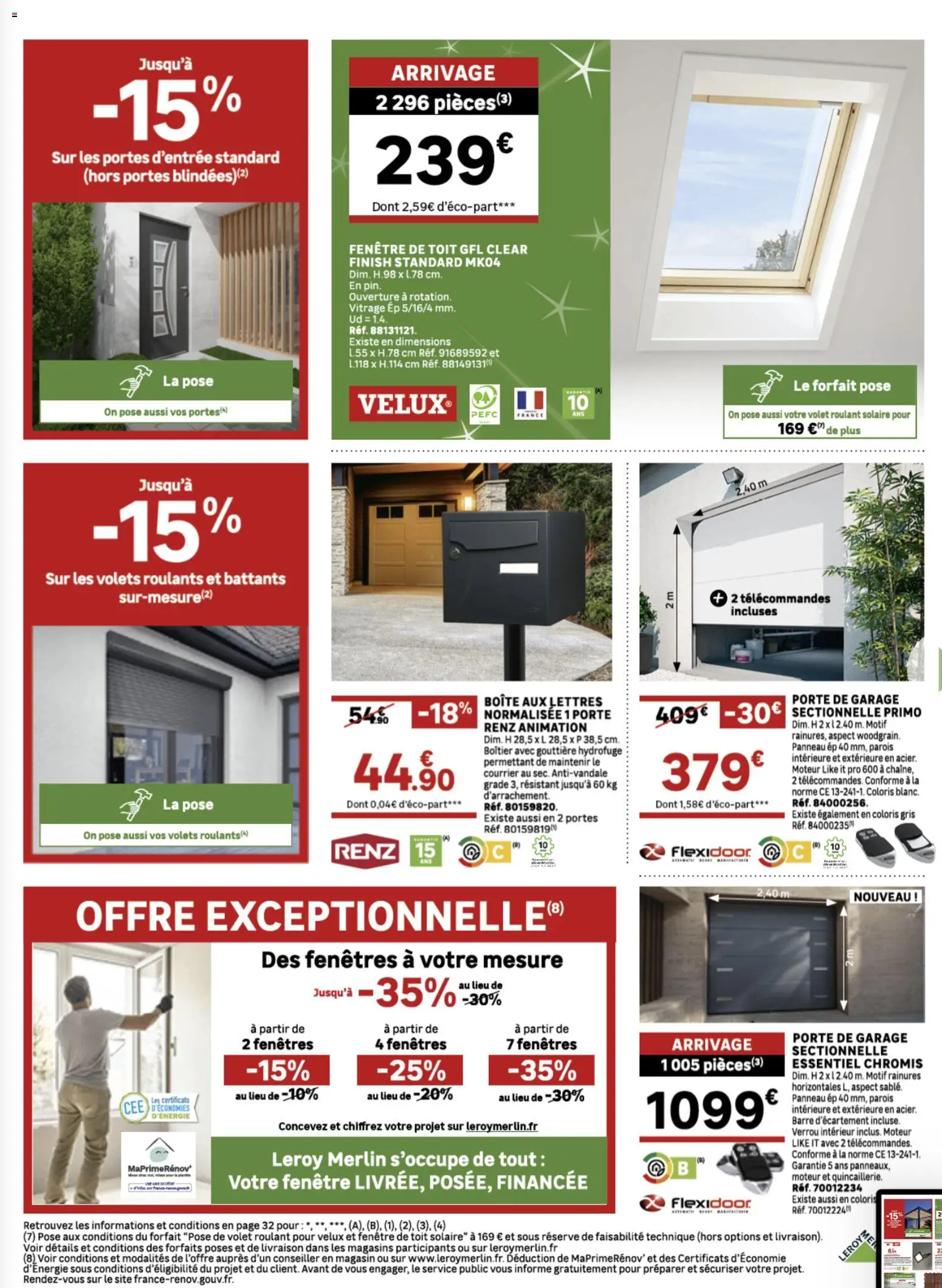 {H1} | Page: 25 | Produits: Volet roulant solaire, Boîte aux lettres, Verrou, Gouttière