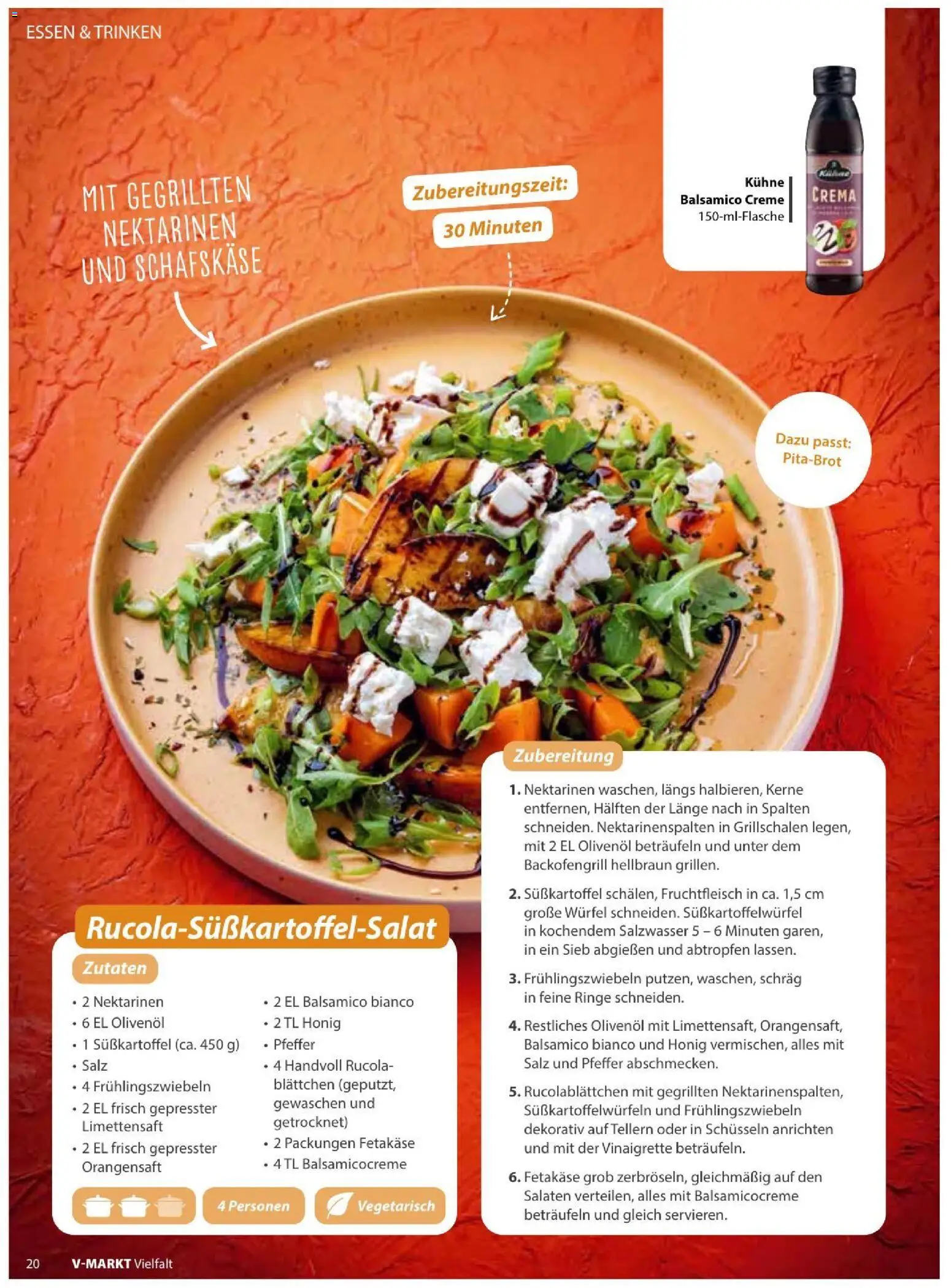 V-Markt Vielfals September / Oktober – gültig ab 01.09.2026 | Seite: 20 | Produkte: Rucola, Orangensaft, Salz, Pfeffer