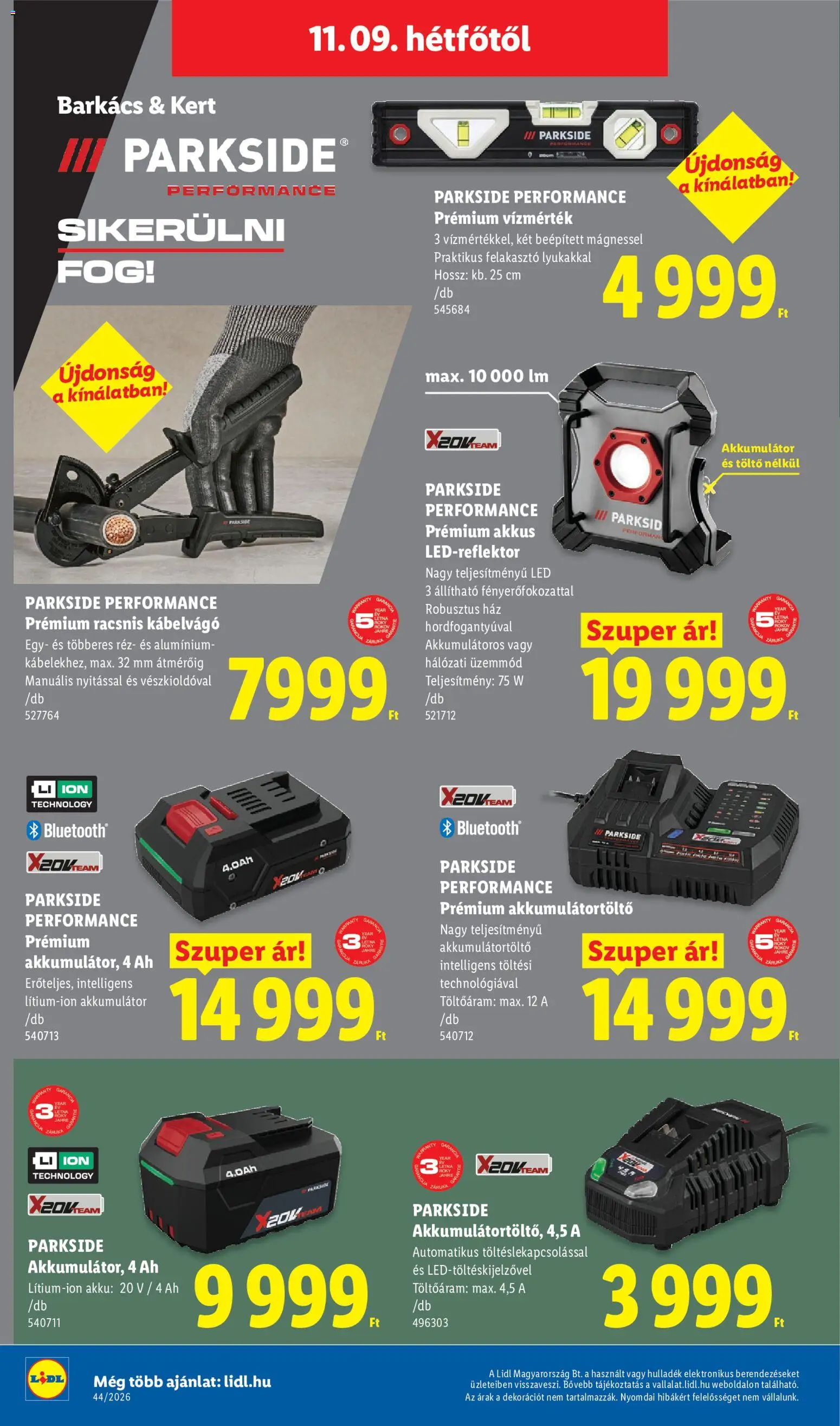 Lidl akciós ujság - amely érvényes a következő dátumtól: 2026.11.05. | Oldal: 48