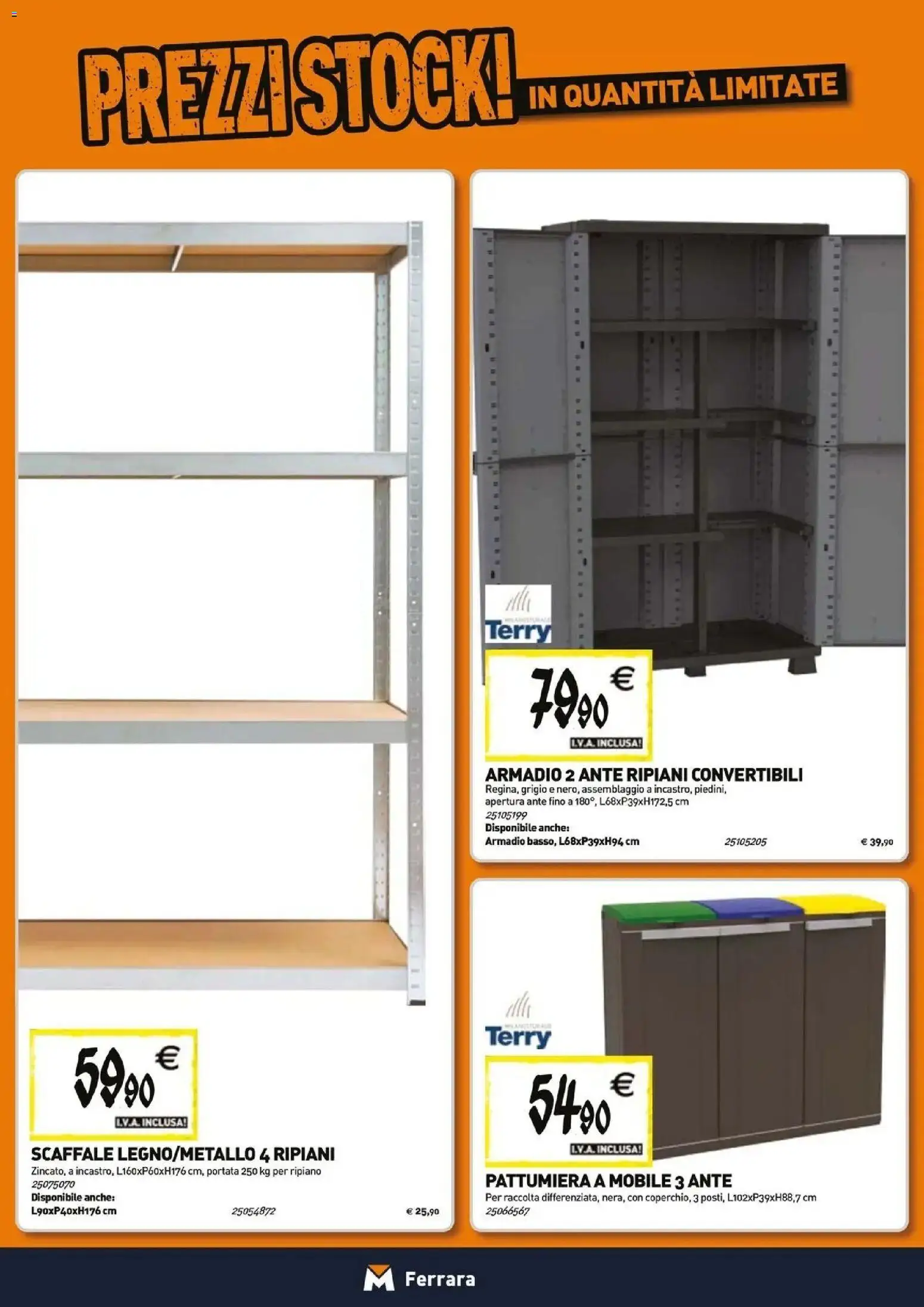 Volantino TECNOMAT del 29/10/2026 | Pagina: 17 | Prodotti: Ripiano, Mobile, Scaffale, Pattumiera