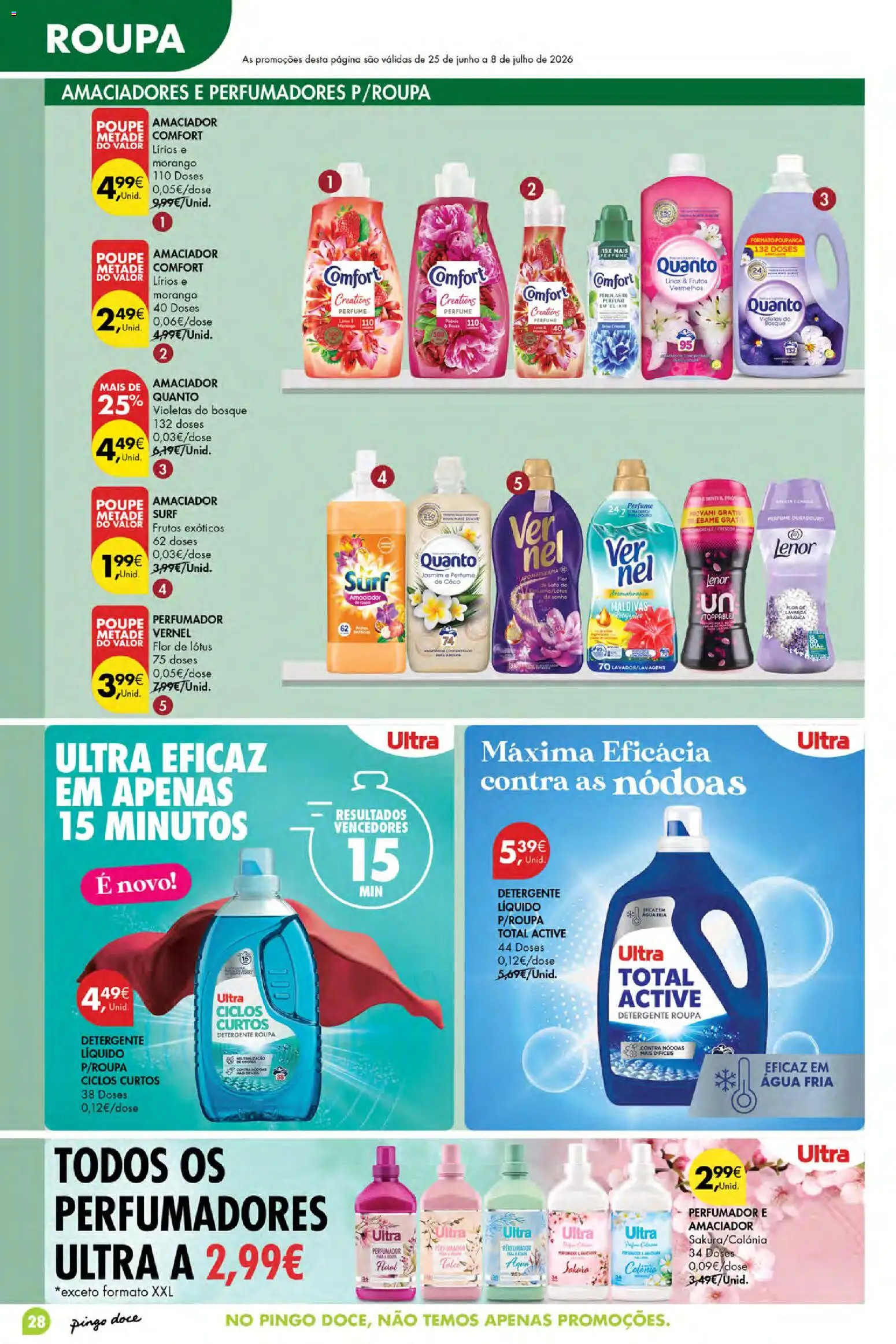Pingo Doce Poupe Esta Semana Açores │ válido de 02/07/2026 | Página: 28 | Produtos: Agua, Perfume, Detergente