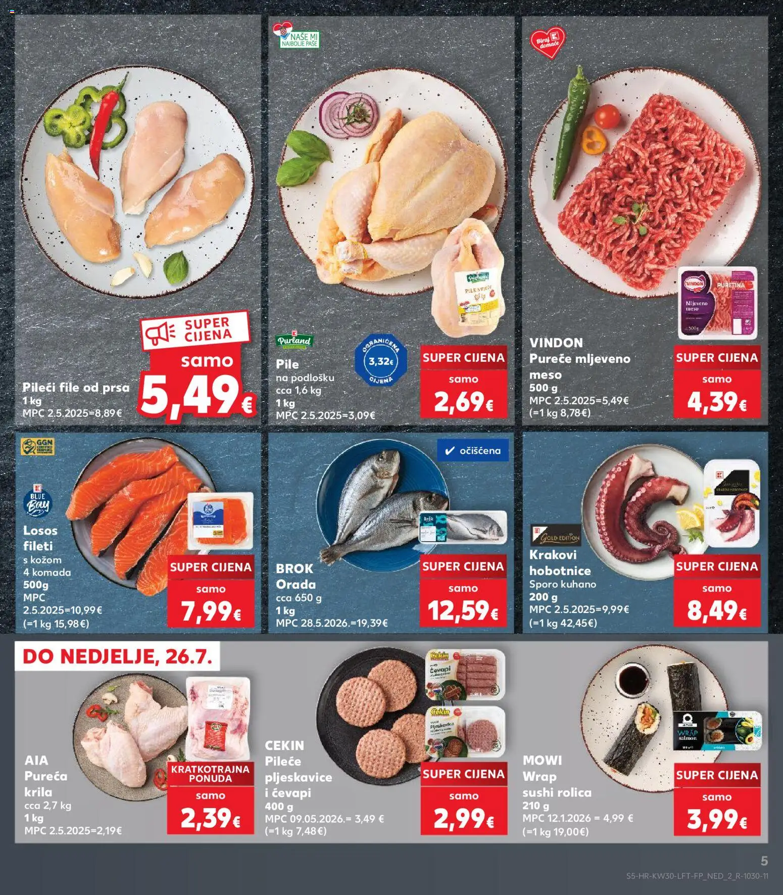 Kaufland HR akciós ujság - amely érvényes a következő dátumtól: 2026.07.22. | Oldal: 5