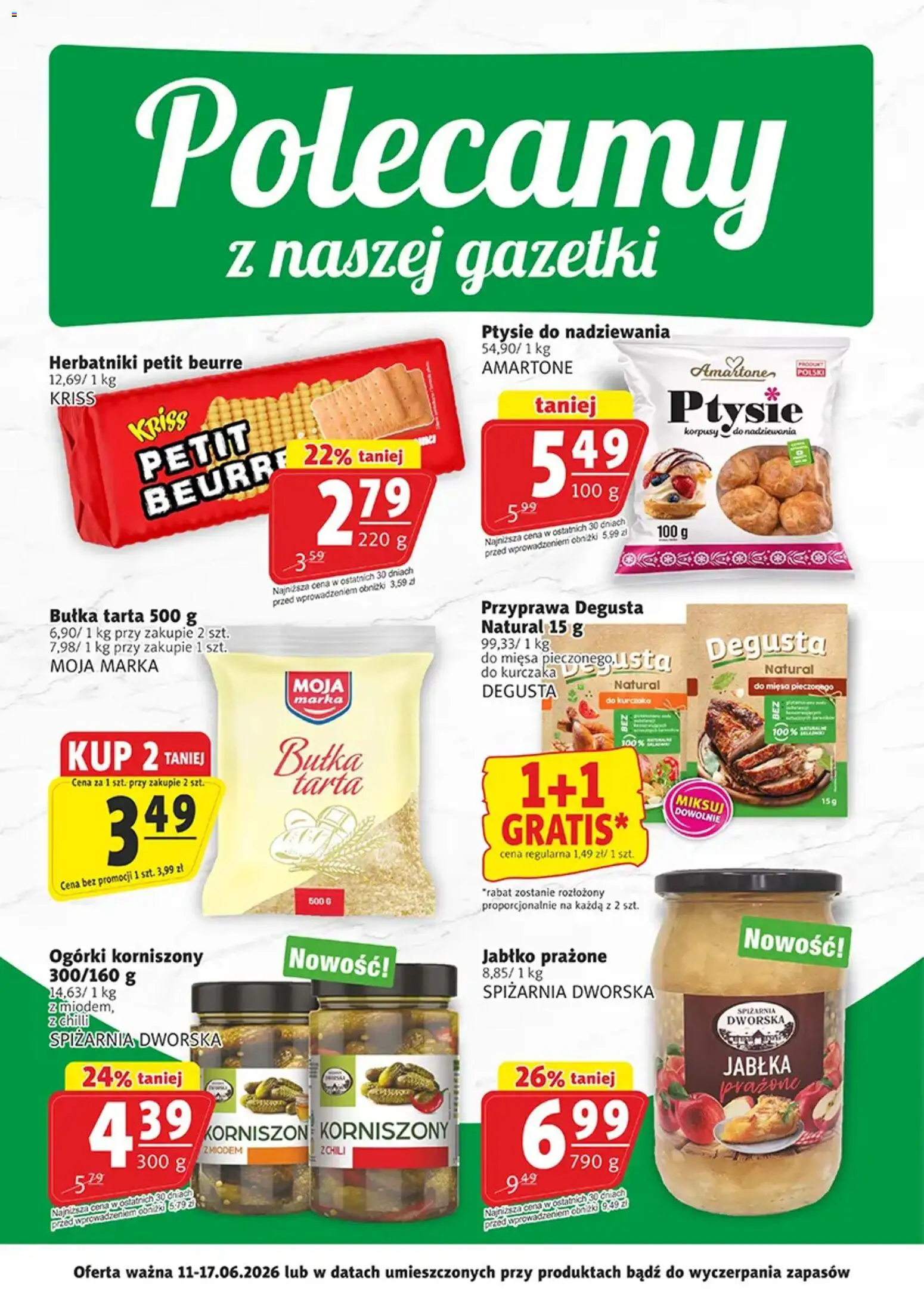 Prim Market promocje - Primcard od 11.06.2026 | Strona: 2 | Produkty: Bułka tarta, Bułka, Jabłka, Ogórki