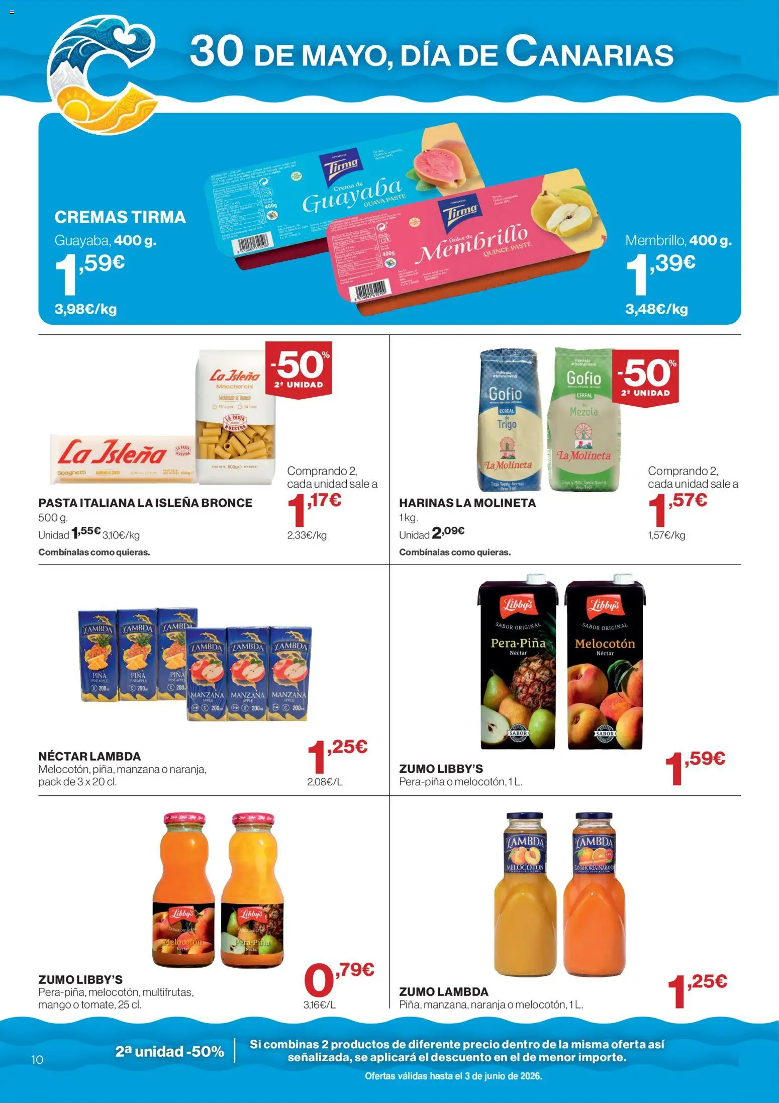 Supercor Canarias │ válido desde el 21.05.2026 | Página: 10 | Productos: Piña, Crema, Ρούτερ, Néctar
