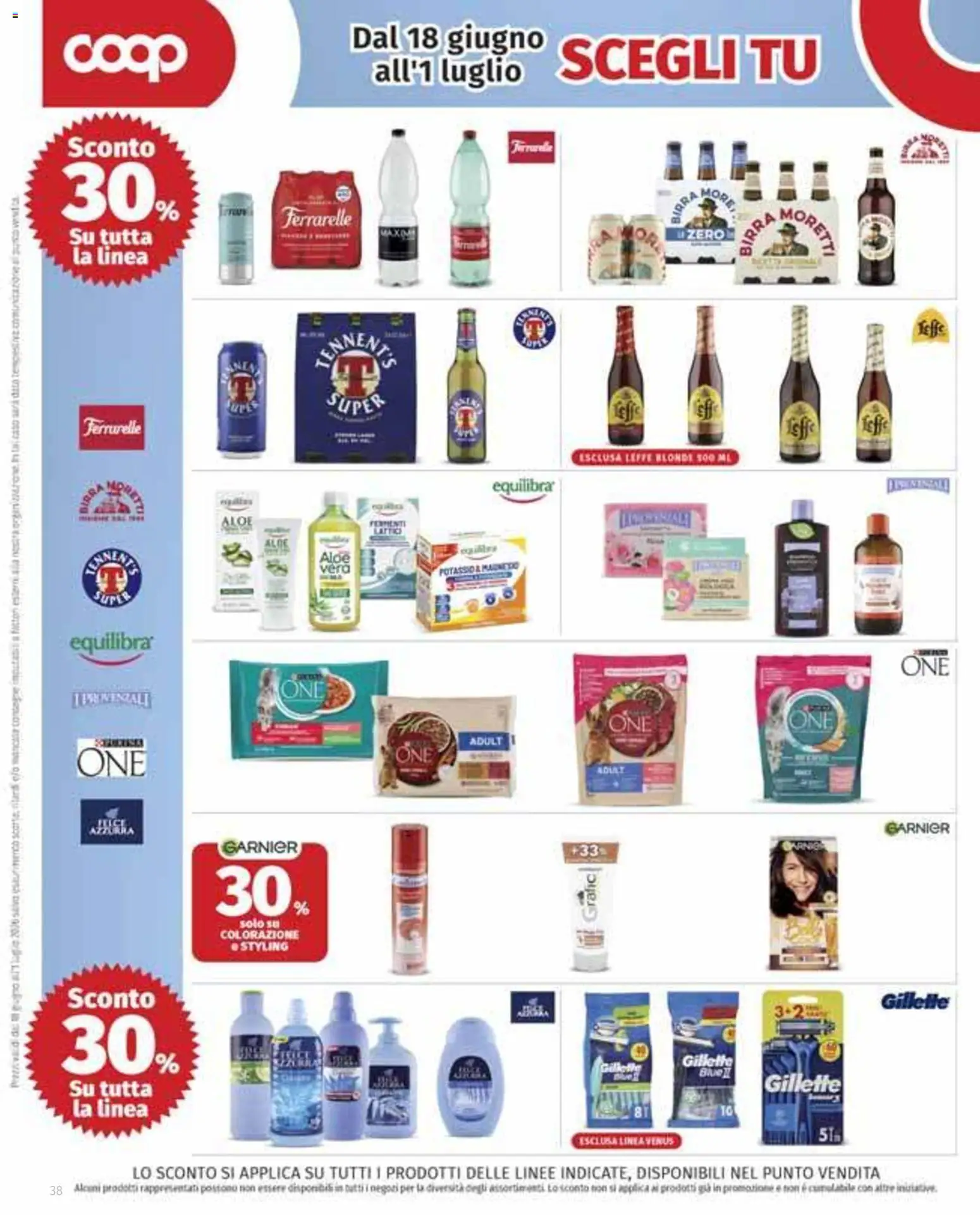Volantino COOP del 11.06.2026 | Pagina: 38 | Prodotti: Birra, Aloe vera, Ferrarelle