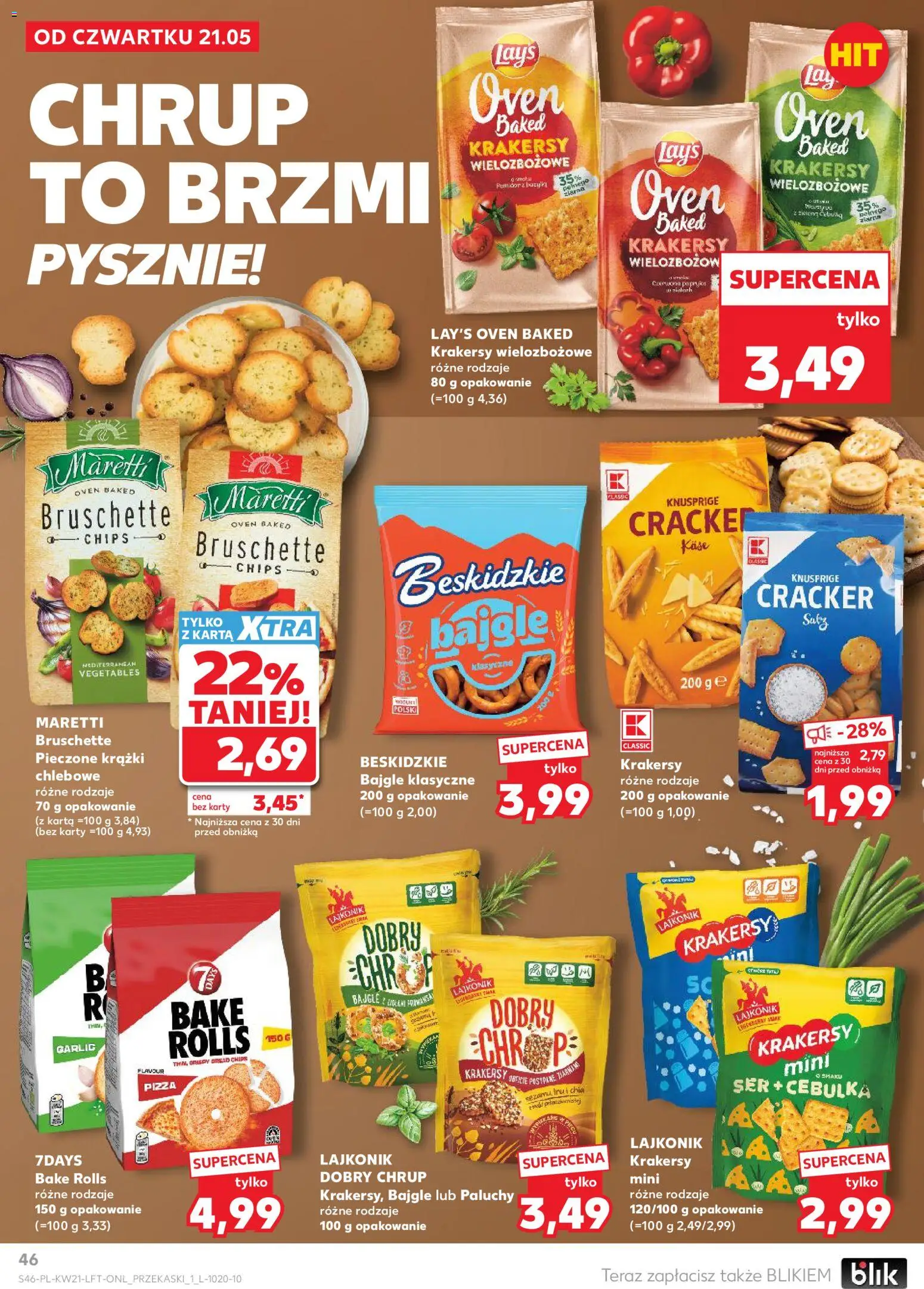 Kaufland Polsko leták od 21.05.2026 | Strana: 46 | Produkty: Pizza, Chia, Kaše, Karty