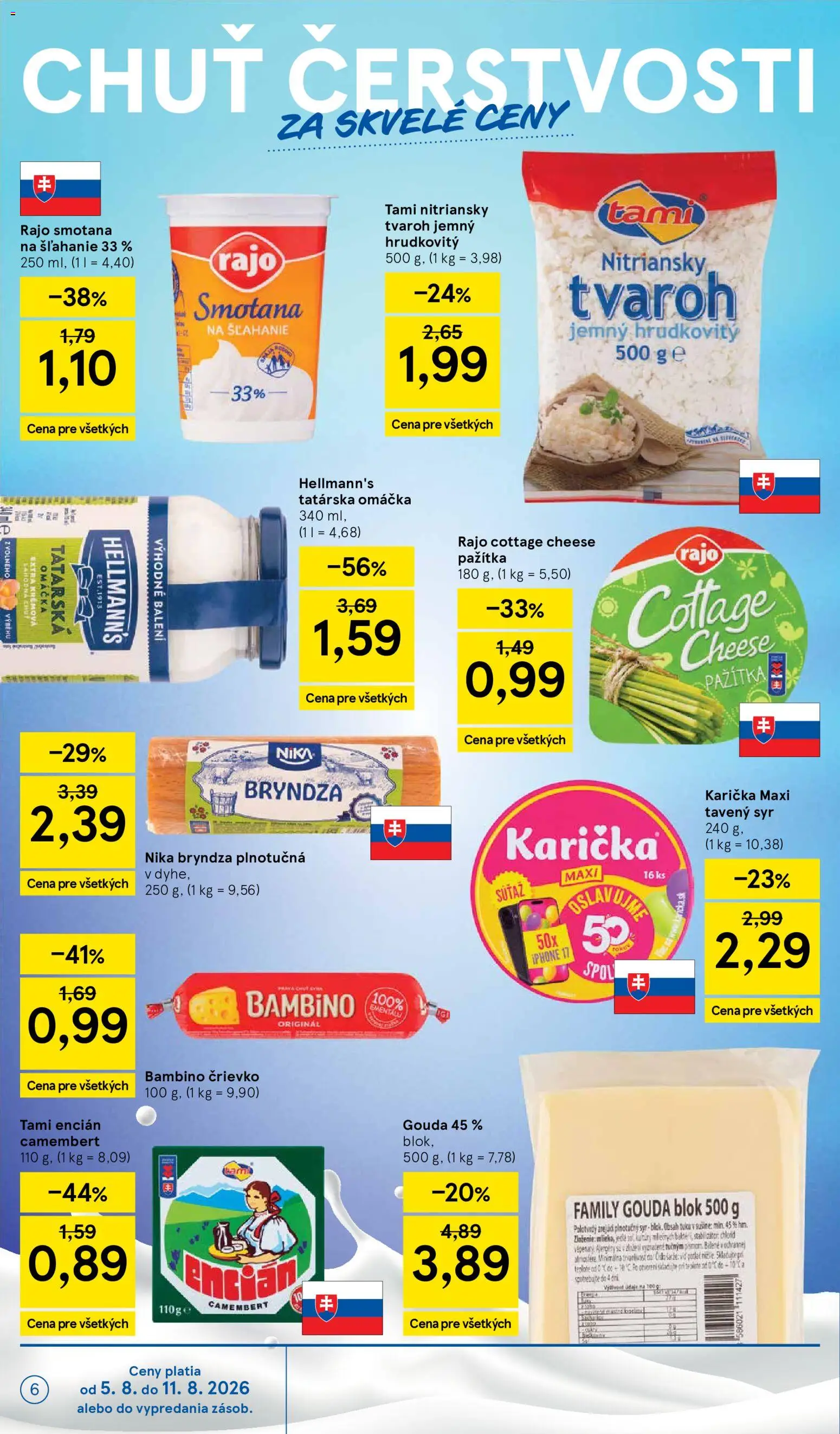 Nové Tesco akcie – leták je platný od 05.08.2026 | Strana: 6