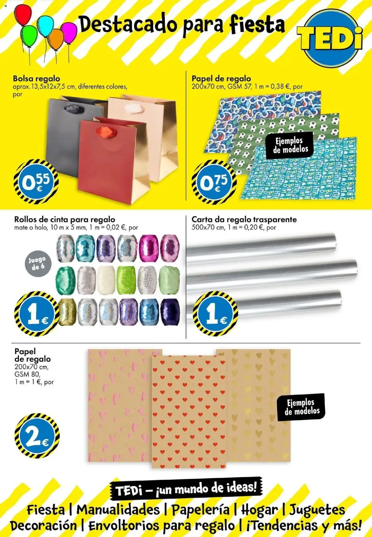 TEDi Folleto 18/09/2026 - 24/09/2026 | Página: 17 | Productos: Papel de regalo, Juguetes, Bolsa, Decoración