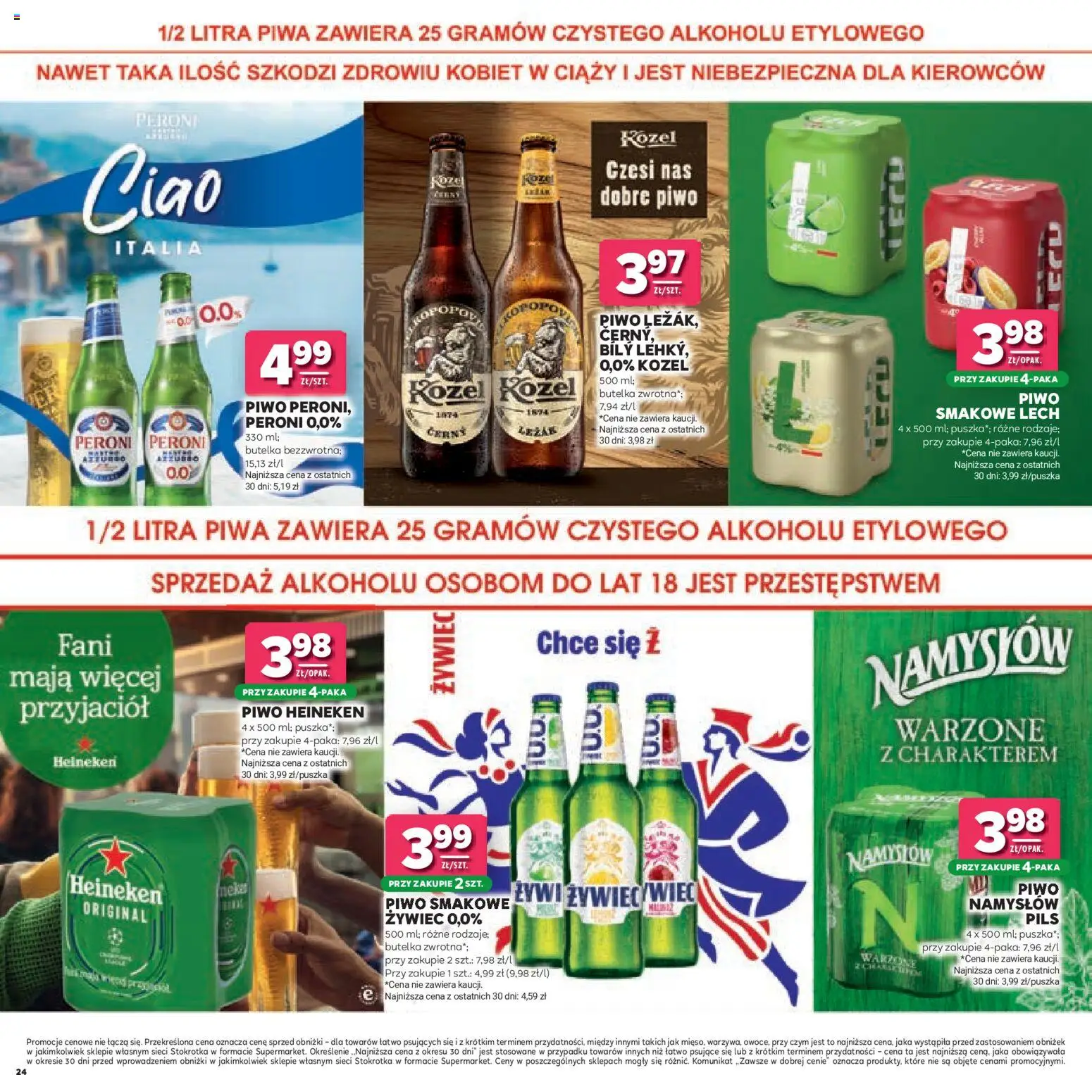 Stokrotka gazetka - Łap Okazje od 02.07.2026 | Strona: 24 | Produkty: Stokrotka, Piwo, Heineken