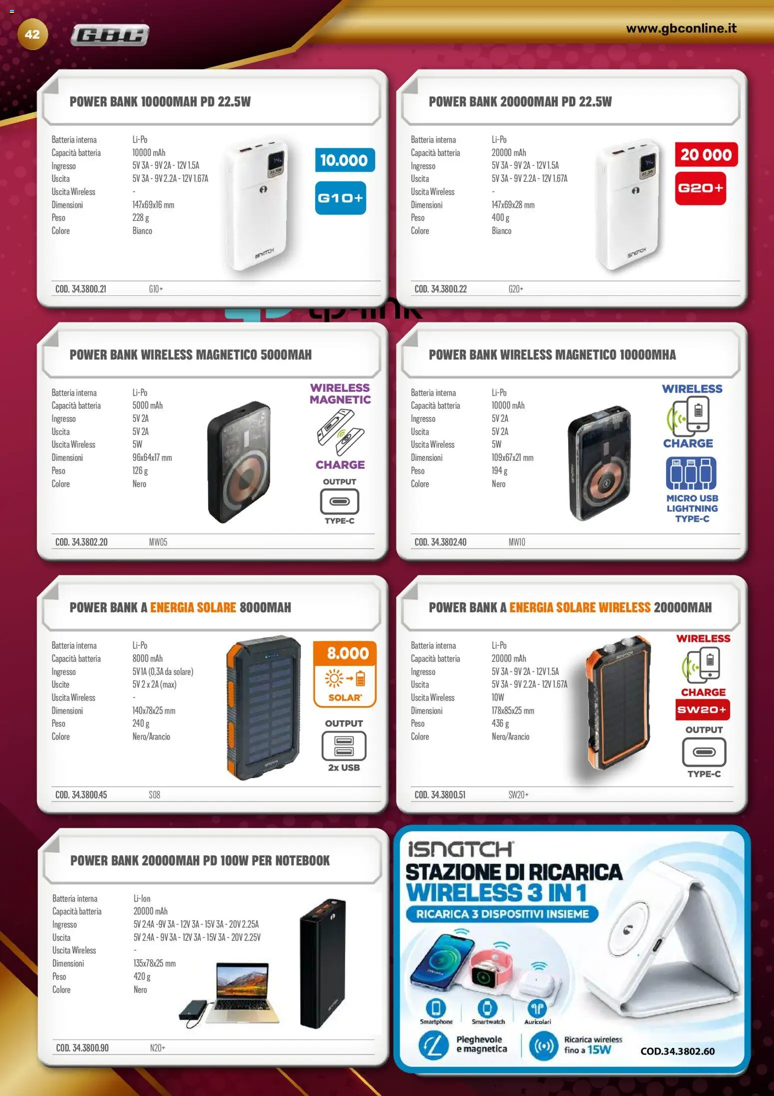 Volantino GBC del 22/10/2026 | Pagina: 42 | Prodotti: Auricolari, Notebook, Smartphone, USB