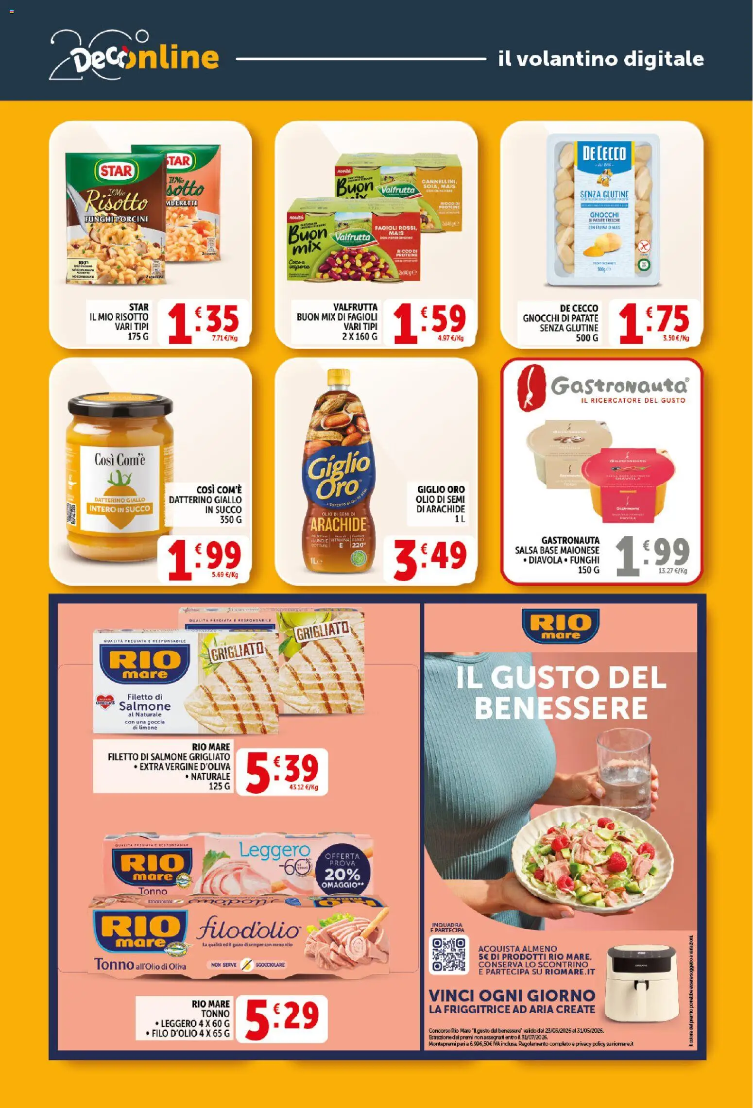 Volantino Decò del 11.05.2026 | Pagina: 29 | Prodotti: Salmone, Maionese, Funghi, Friggitrice