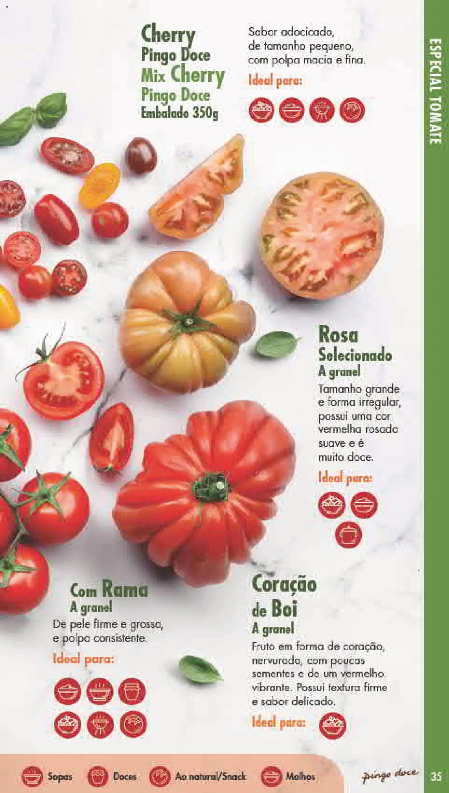 Pingo Doce Fruta e Legumes │ válido de 30/06/2026 | Página: 35 | Produtos: Tomate, Doces
