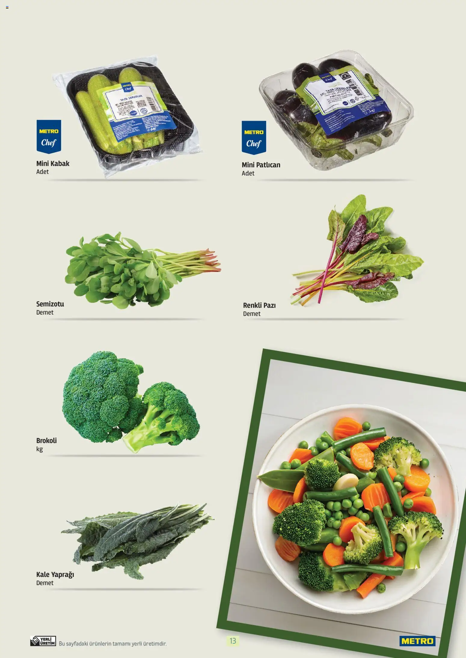 Metro - Bitki Bazlı ve Vegan 2025 - 21 Ekim 2025 tarihinden itibaren geçerlidir | Sayfa: 13 | Ürünler: Pazi, Kabak, Patlıcan, Brokoli