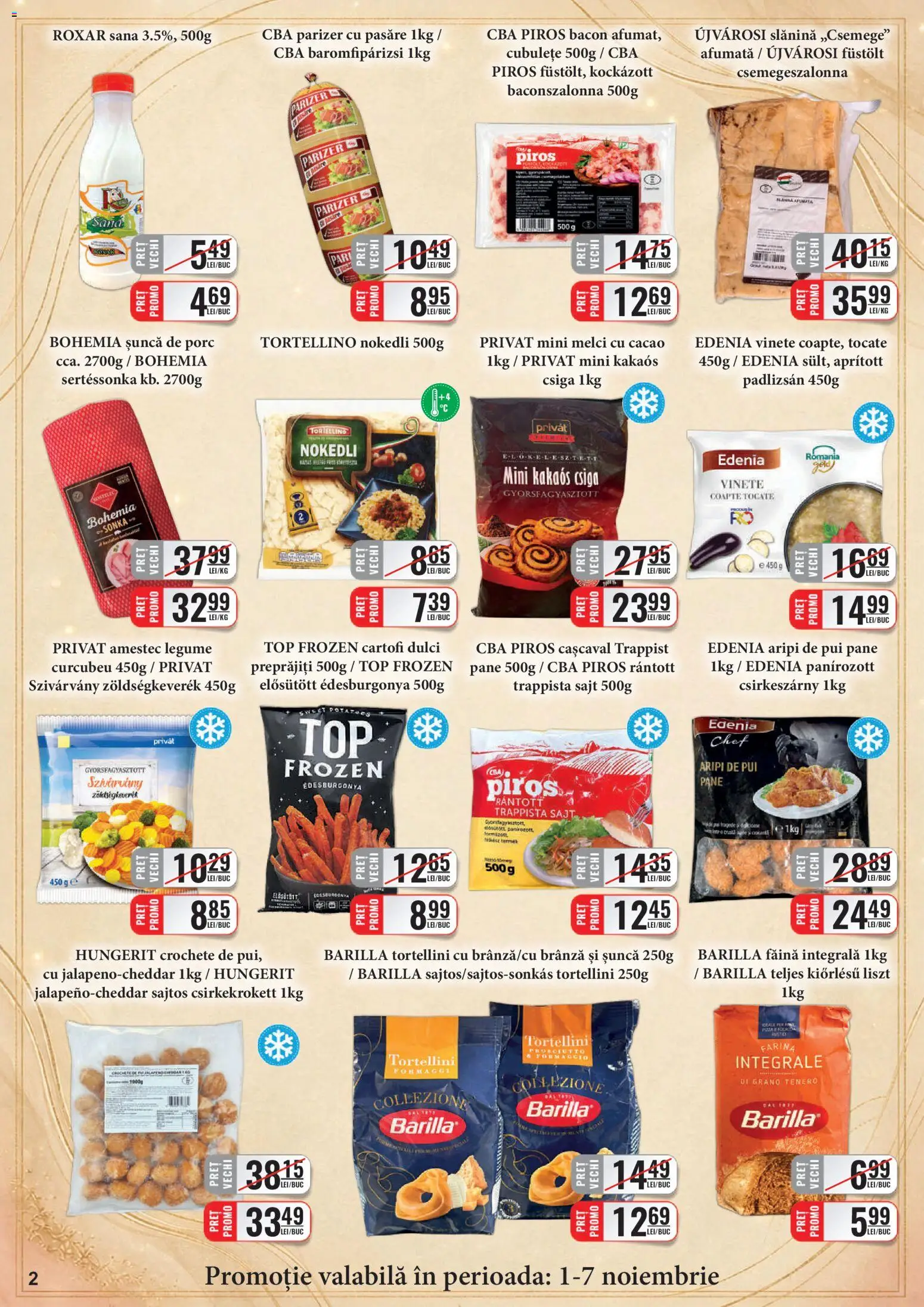 Noul catalog CBA – valabil de la 01.11.2026 | Pagină: 2 | Produse: Pui, Șuncă, Cacao, Cartofi