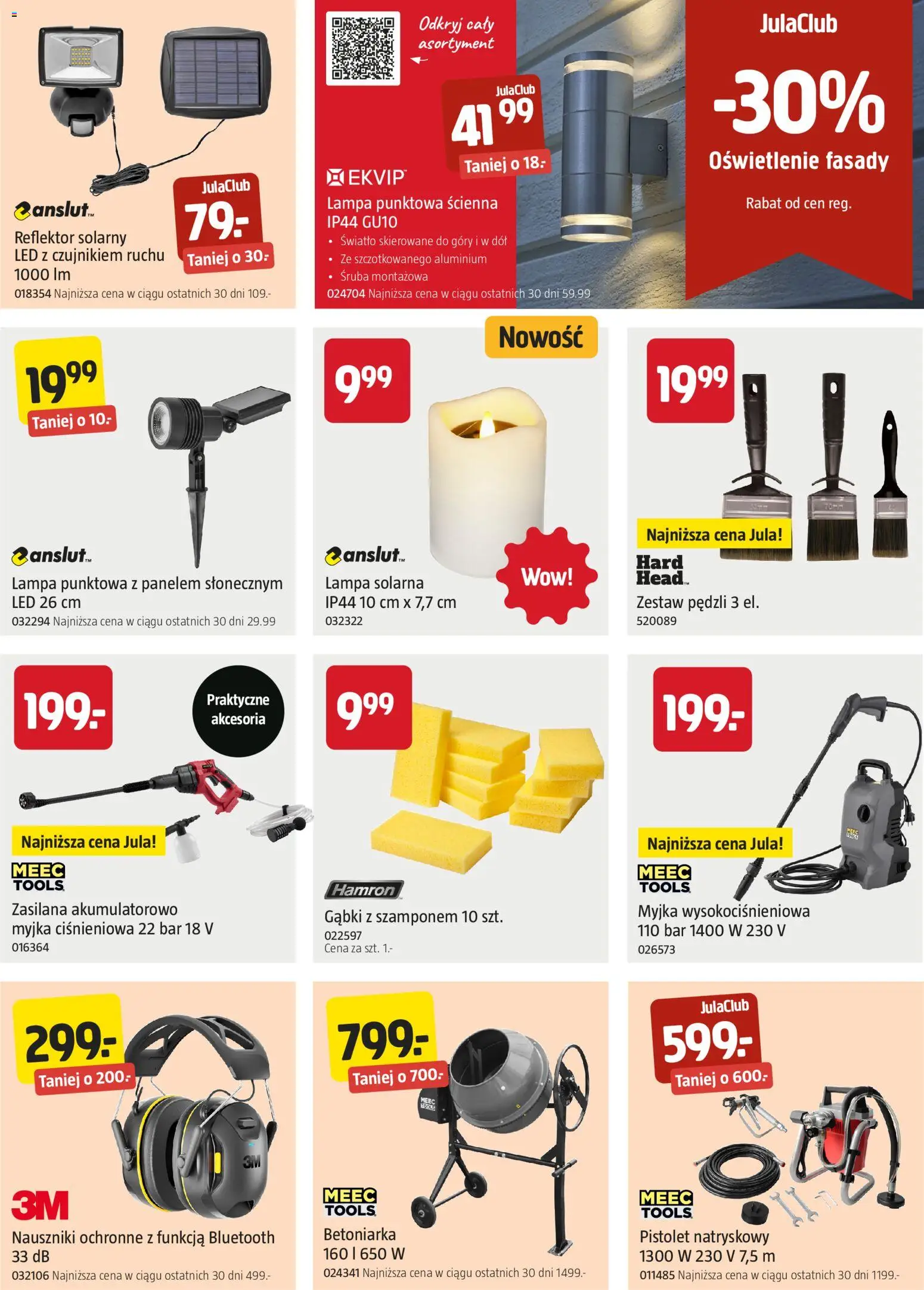Jula gazetka od 23.07.2026 | Strona: 5 | Produkty: Lampa solarna, Myjka ciśnieniowa, Oświetlenie, Lampa