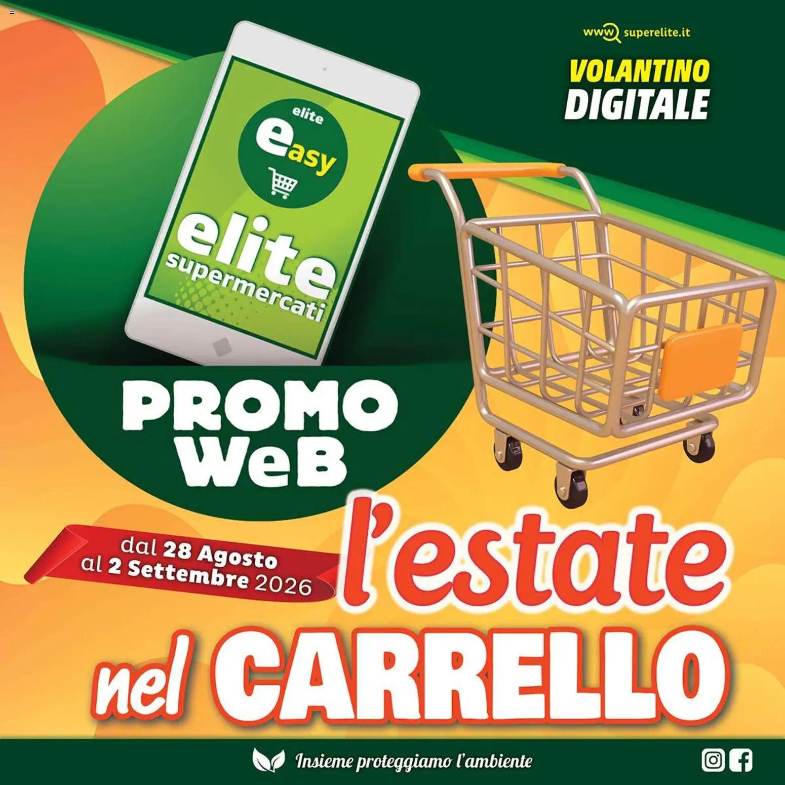 Volantino Elite Supermercati del 28/08/2026 | Pagina: 1 | Prodotti: Carrello