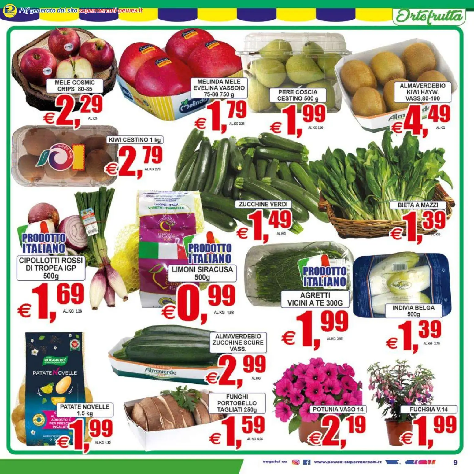 Volantino Pewex del 07.04.2026 | Pagina: 9 | Prodotti: Tè, Patate, Funghi, Zucchine