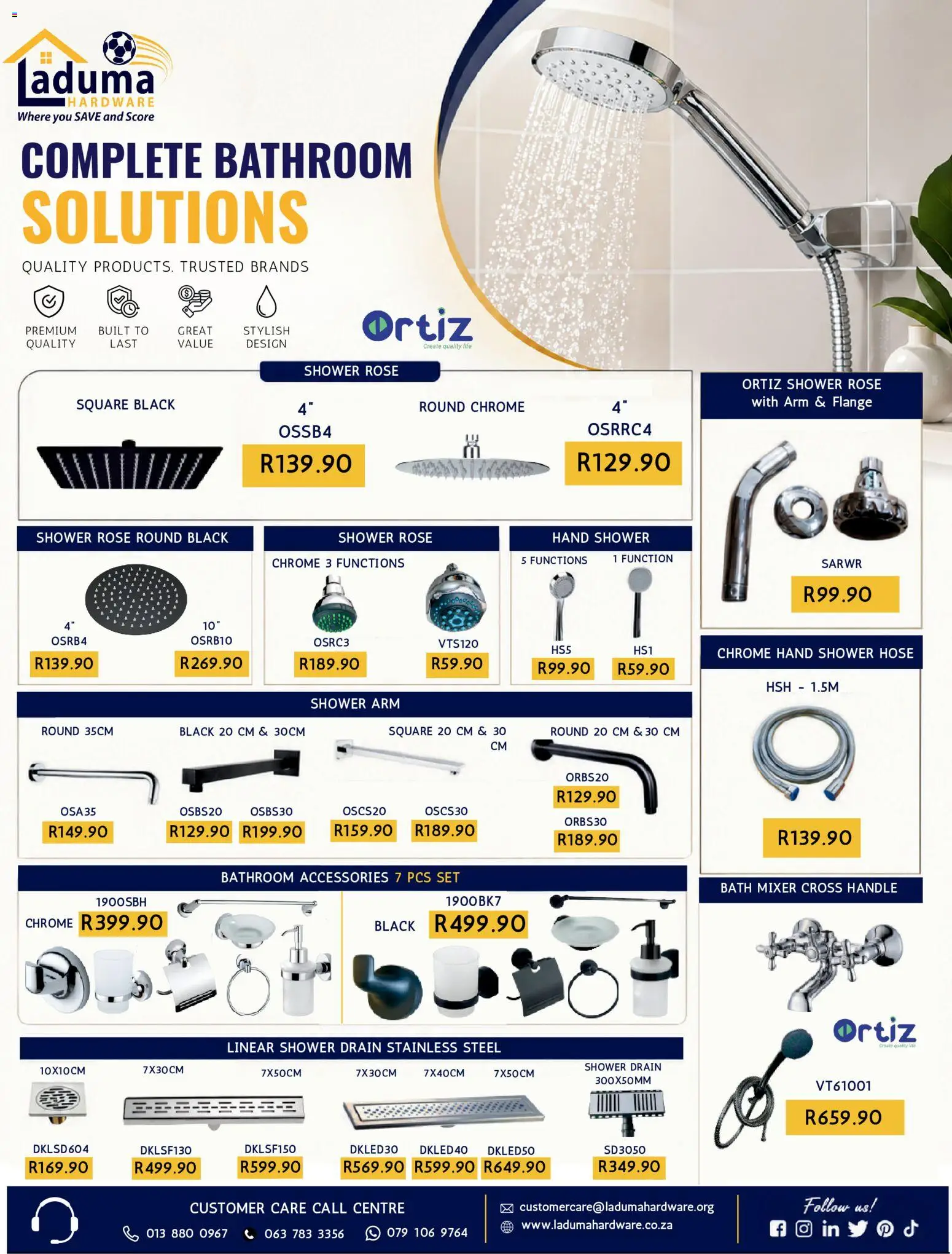 New Laduma Hardware catalogue – valid from 01/08/2026 | Page: 19 | Products: Mixer, Bath, Shower