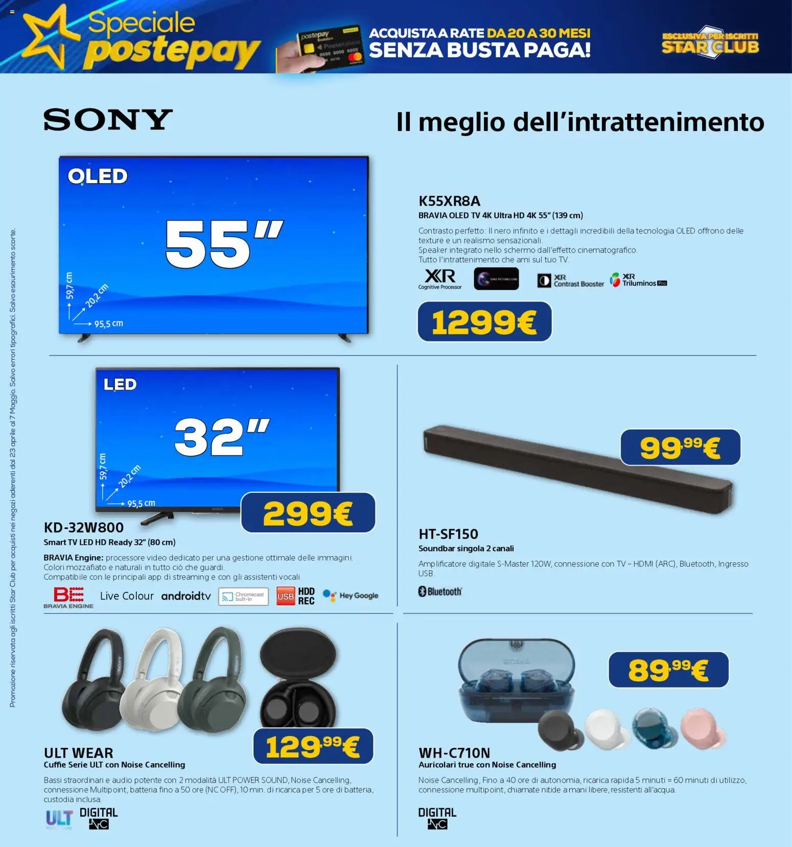 Volantino Euronics del 23.04.2026 | Pagina: 19 | Prodotti: Auricolari, Video, Audio, Speaker