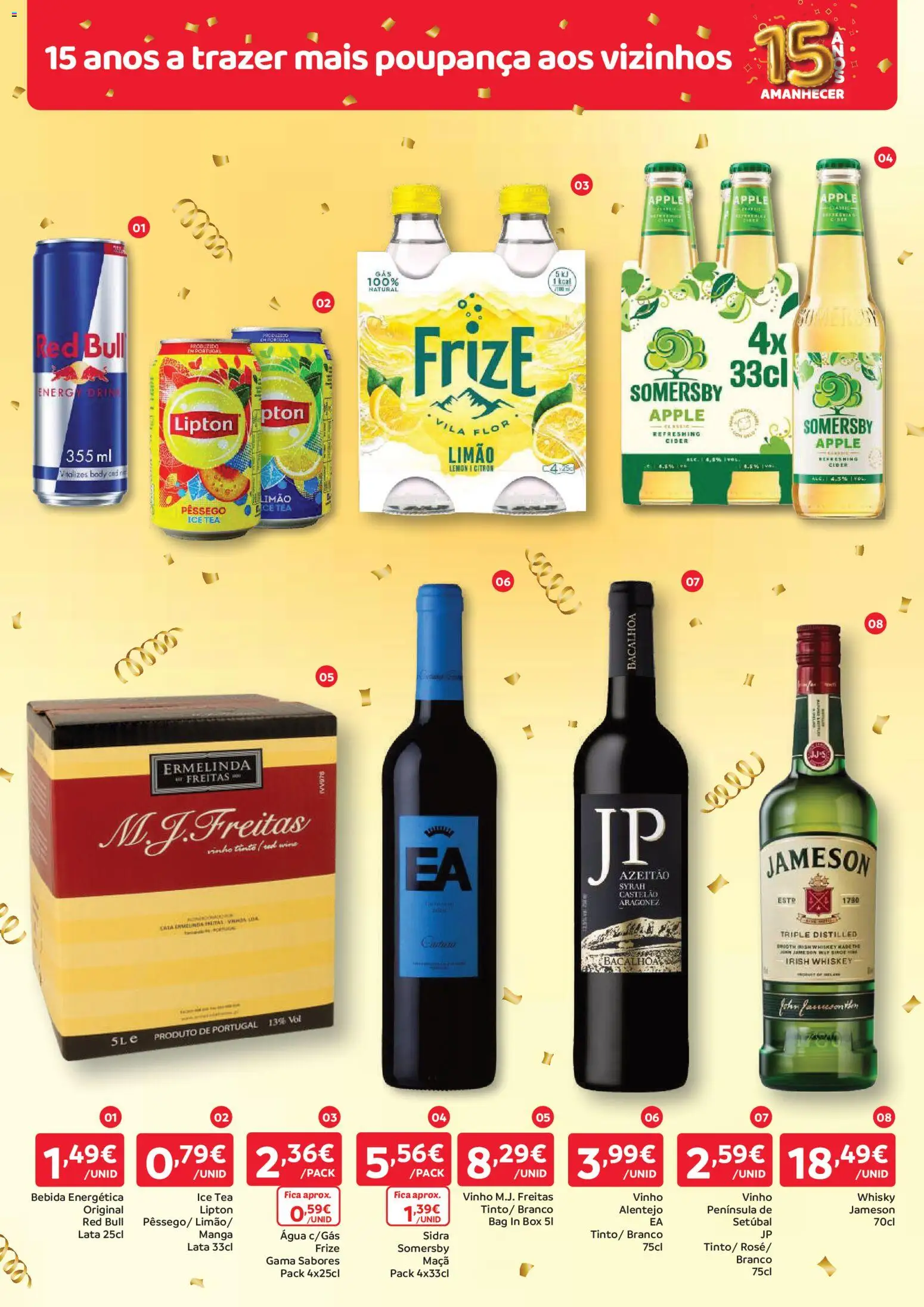 Amanhecer folheto Madeira │ válido de 15/10/2026 | Página: 3 | Produtos: Whisky, Maça, Bebida energética, Bebida