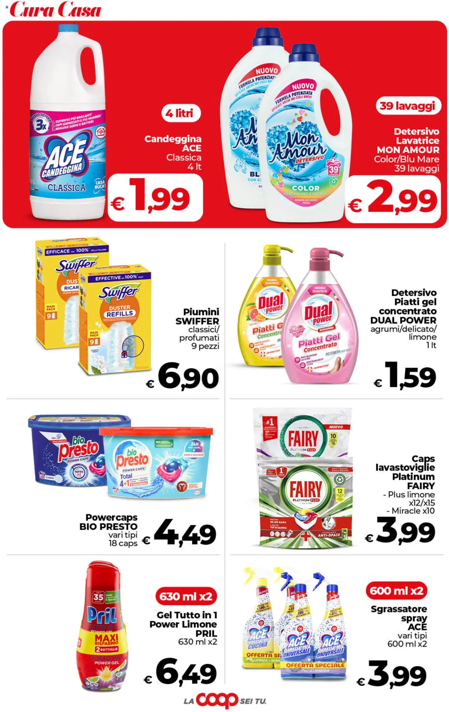 Volantino COOP del 29.05.2026 | Pagina: 42 | Prodotti: Candeggina, Limone, Lavastoviglie, Lavanda