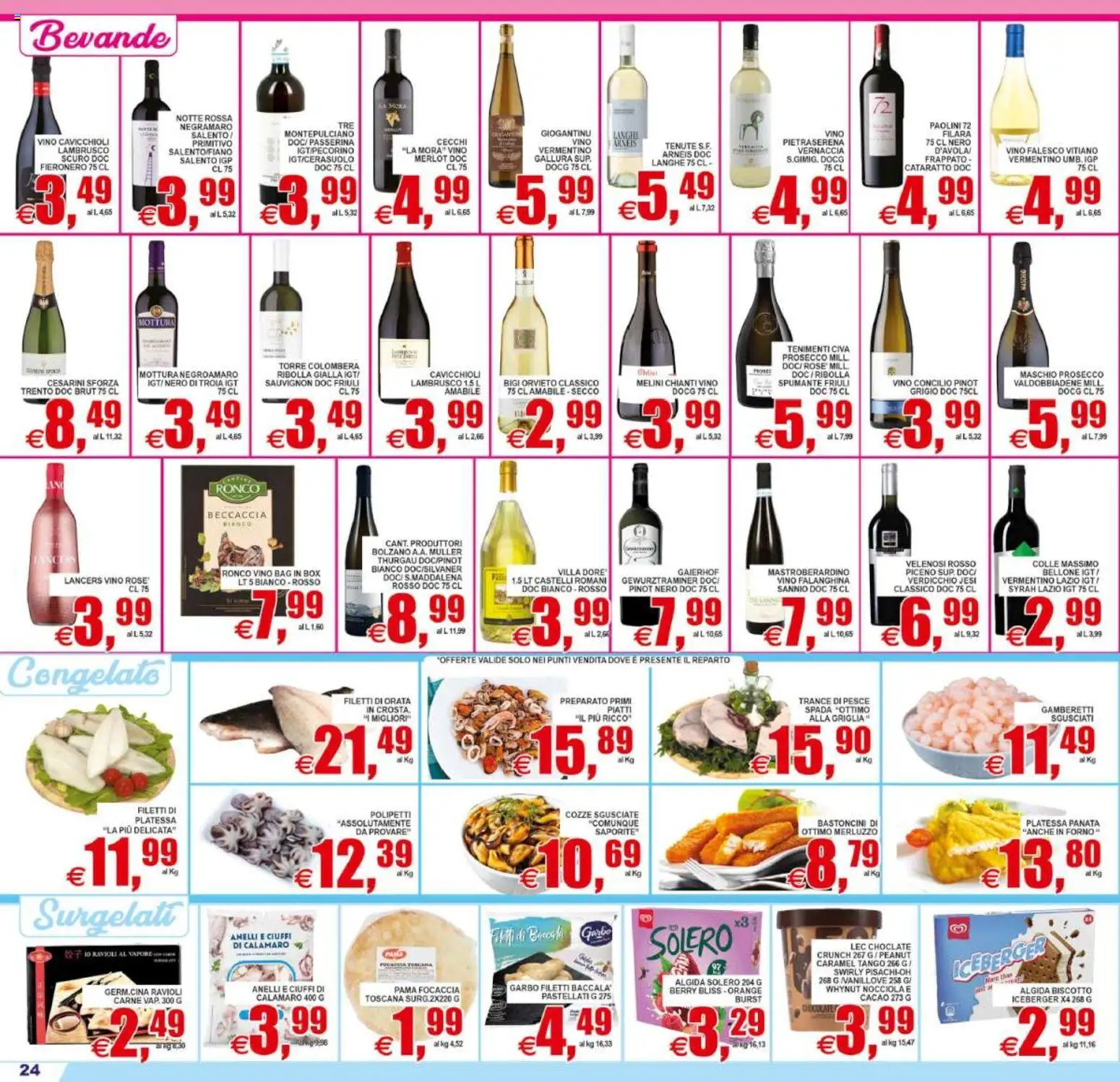 Volantino Pewex del 02/09/2026 | Pagina: 24 | Prodotti: Cozze, Focaccia, Ravioli, Cacao