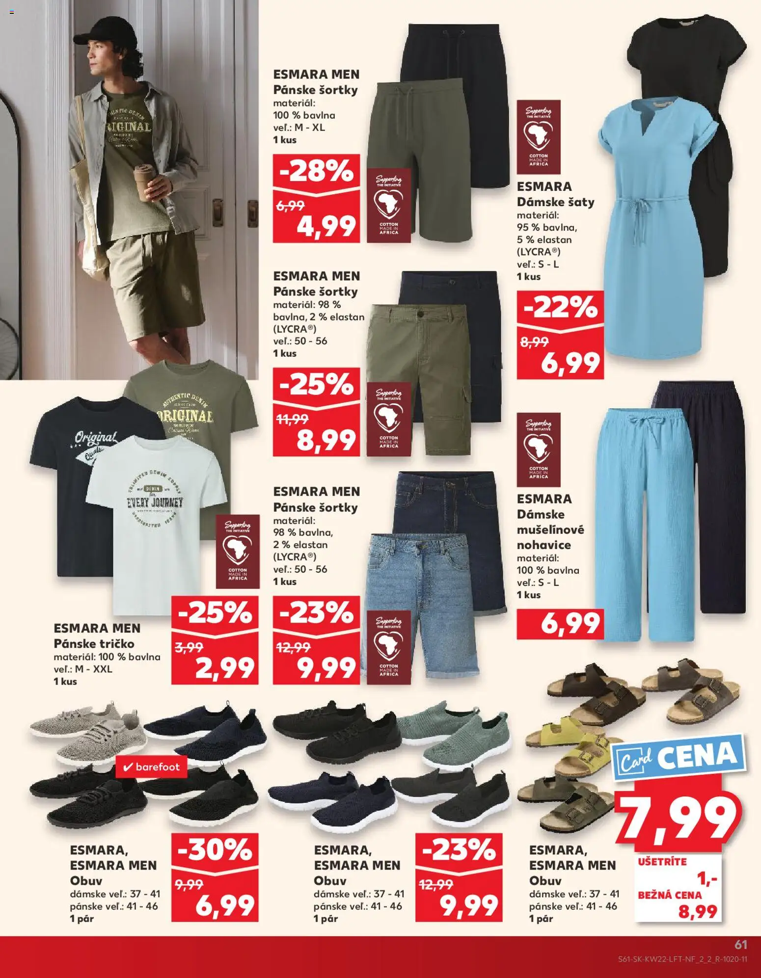 Nové Kaufland akcie – leták je platný od 28.05.2026 | Strana: 61 | Produkty: Šaty, Tričko, Nohavice