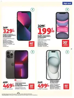 Auchan - Prévisualisation de IPHONE 15 GRADE A RECONDITIONNE, Ecran Full HD de 6.1" Appareil photo de 48 Mpx DAS Tête : 0.98 W/kg DAS Membres : 2.98 W/kg DAS Tronc : 0.96 W/kg Réf 617473 - Garantie 2 ans valide à partir de 18/08/2026 | Page: 17