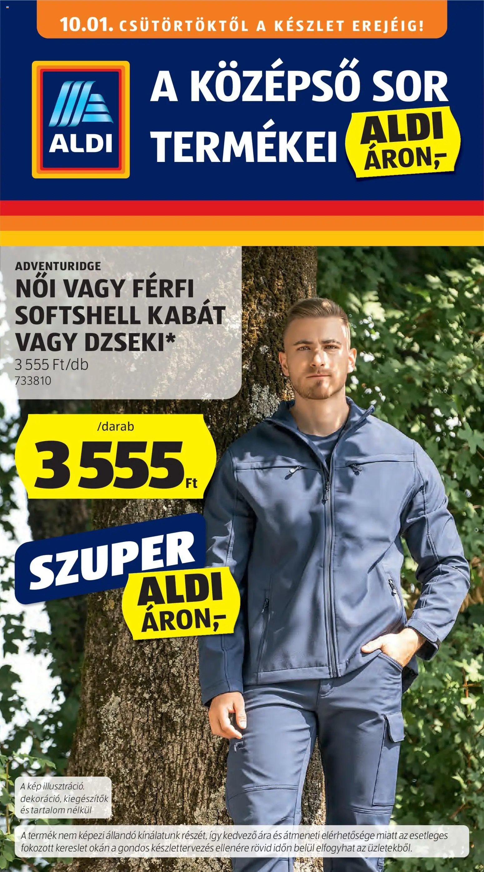 Aldi akciós ujság - amely érvényes a következő dátumtól: 2026.10.01. | Oldal: 1 | Termékek: Sör, Dzseki, Kabát