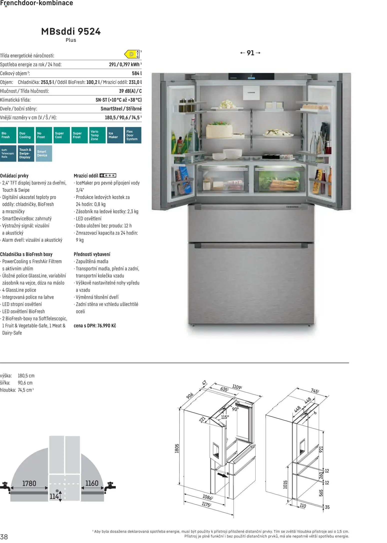 Möbelix leták - Liebherr od 01.10.2025 | Strana: 38 | Produkty: Máslo, Chladnička, Dveře, LED
