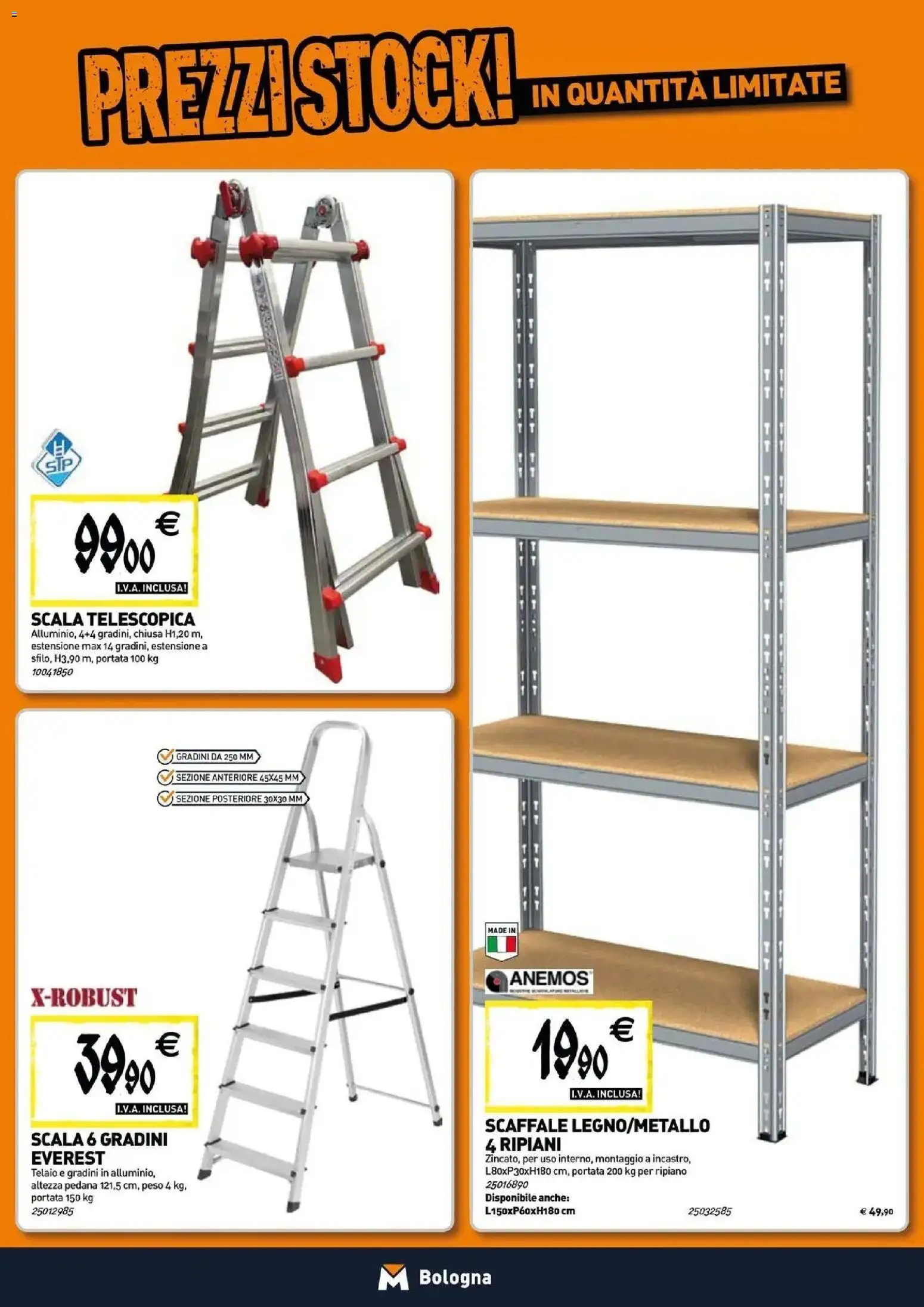 Nuovo TECNOMAT catalogo Bologna dal 27/08/2026 > offerte anteprima 🛍️ | Pagina: 15 | Prodotti: Ripiano, Scaffale, Scala