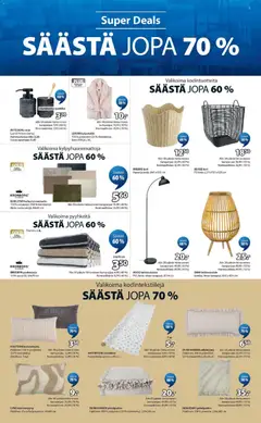 JYSK-mainoslehti voimassa 11.06.2026 alkaen | Sivu: 7 | Tuotteet: Paperi, Kori, Koristetyyny, Kylpytakki