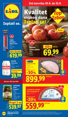 Lidl katalog - pregled Lidl kataloga - važi od 10.09.2026