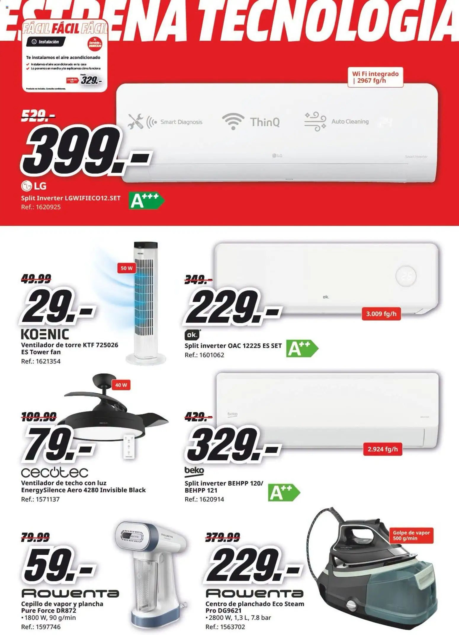 Media Markt folleto │ válido desde el 24/07/2026 | Página: 29 | Productos: Cepillo, Té, Plancha, Ventilador